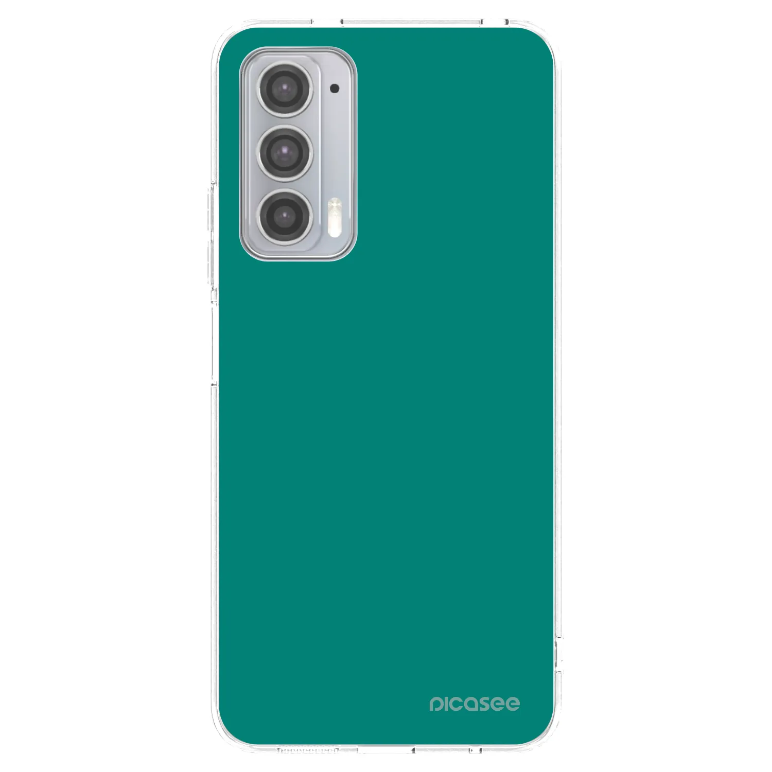 Picasee silikonowe przeźroczyste etui na Motorola Edge 20 - Emerald Mist