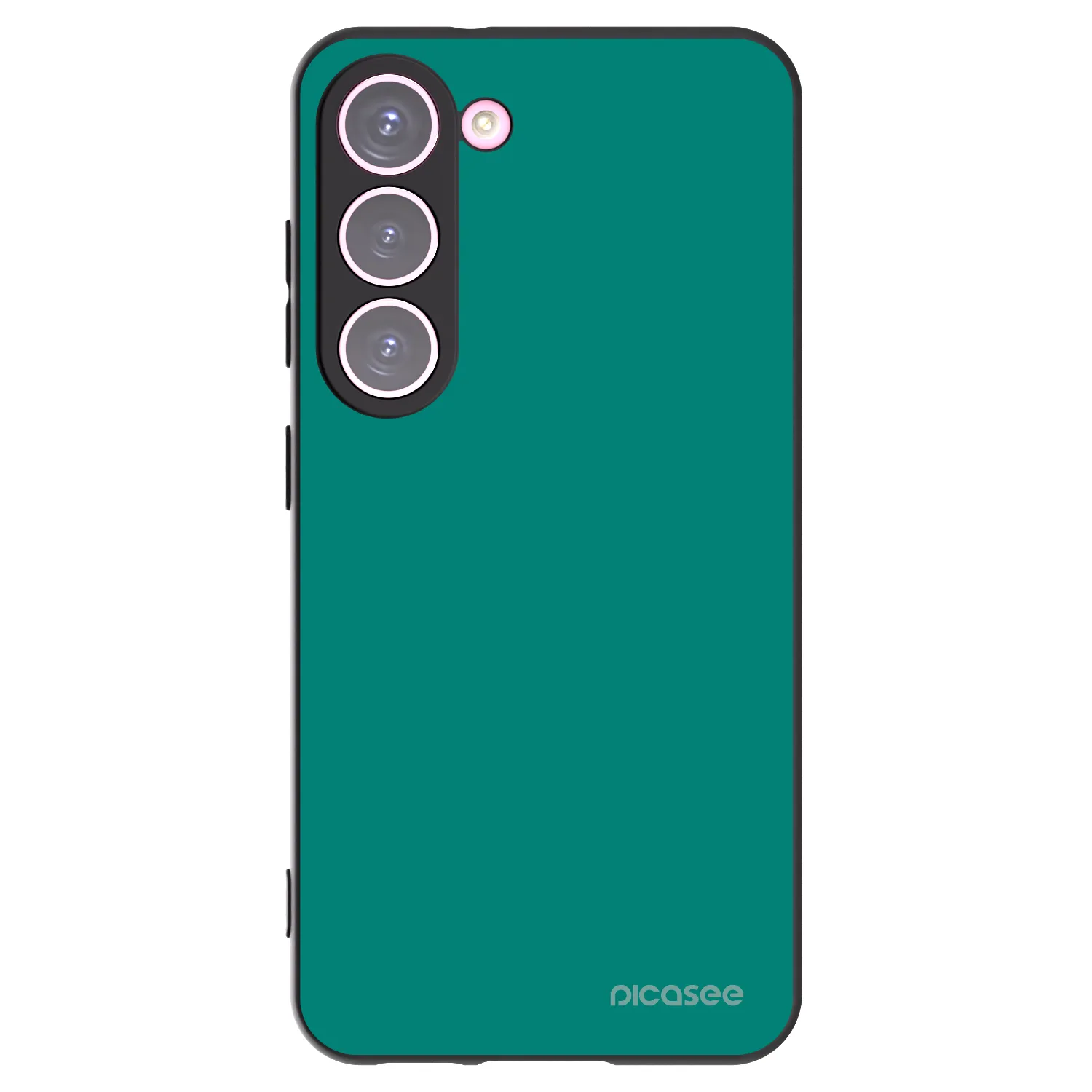 Picasee silikonowe czarne etui na Samsung Galaxy S23 5G - Emerald Mist