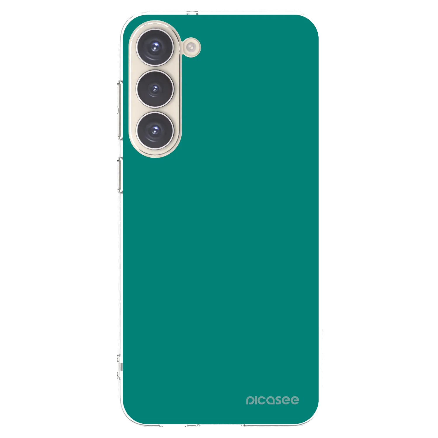 Picasee silikonowe przeźroczyste etui na Samsung Galaxy S23+ 5G - Emerald Mist