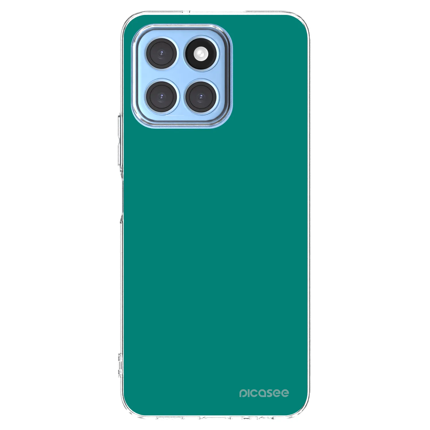 Picasee silikonowe przeźroczyste etui na Honor X8 5G - Emerald Mist