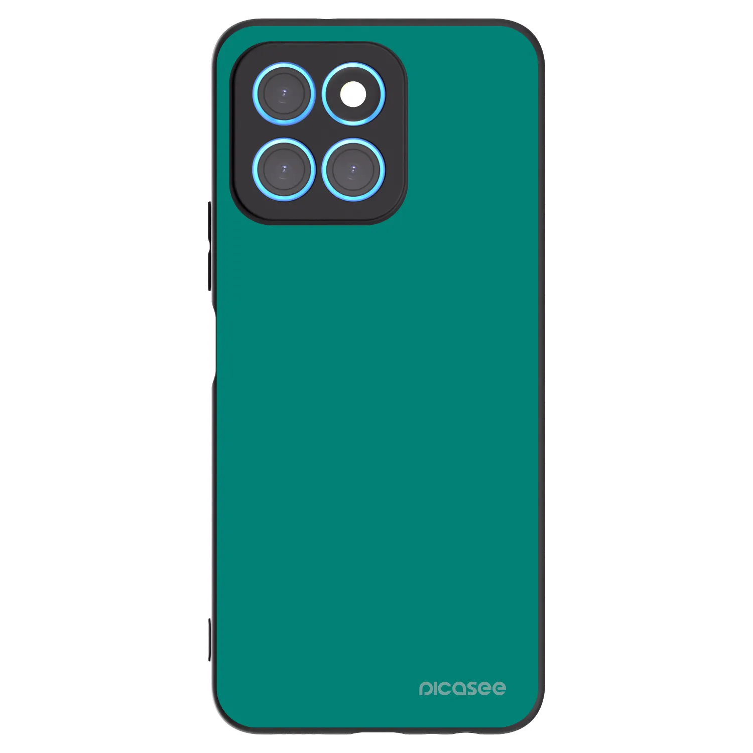 Picasee silikonowe czarne etui na Honor X6 - Emerald Mist