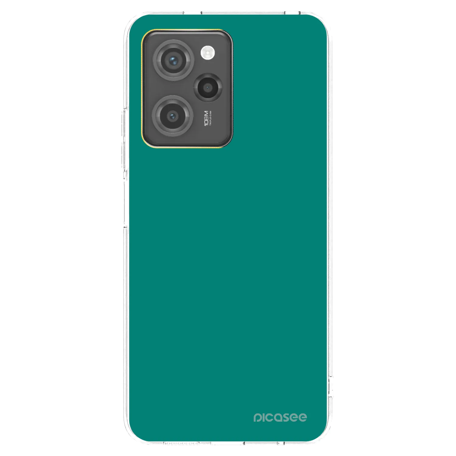Picasee silikonowe czarne etui na Xiaomi Poco X5 Pro - Emerald Mist