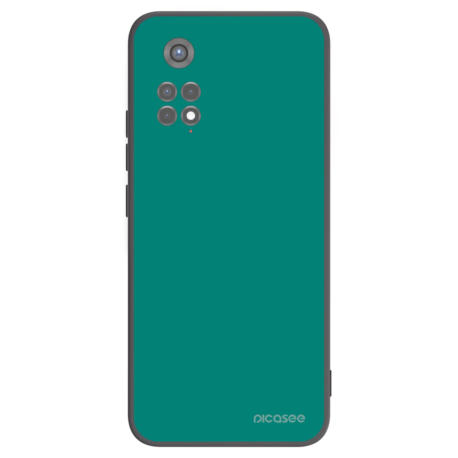 Picasee silikonowe czarne etui na Xiaomi Redmi Note 11S 5G - Emerald Mist