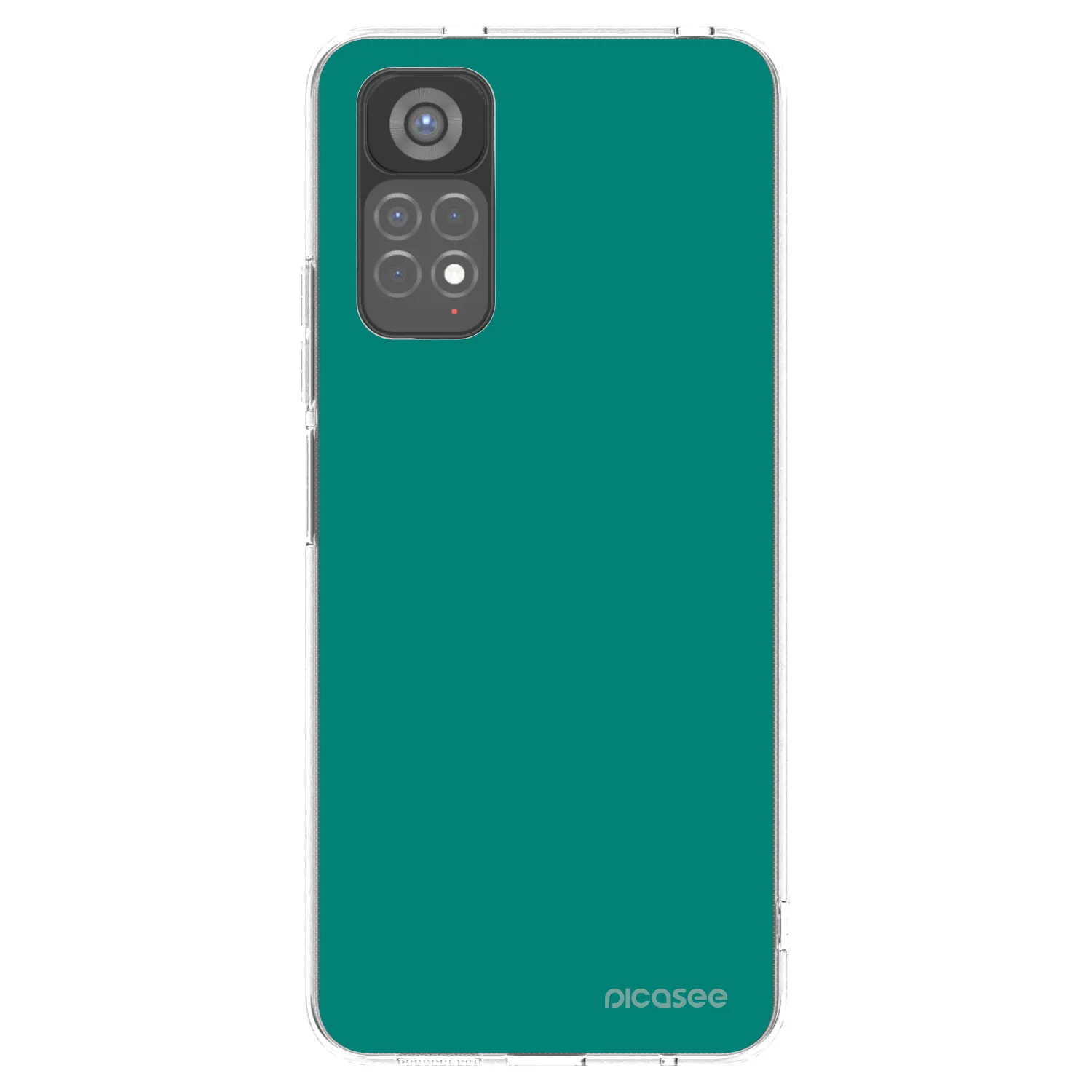 Picasee silikonowe przeźroczyste etui na Xiaomi Redmi Note 11S 5G - Emerald Mist