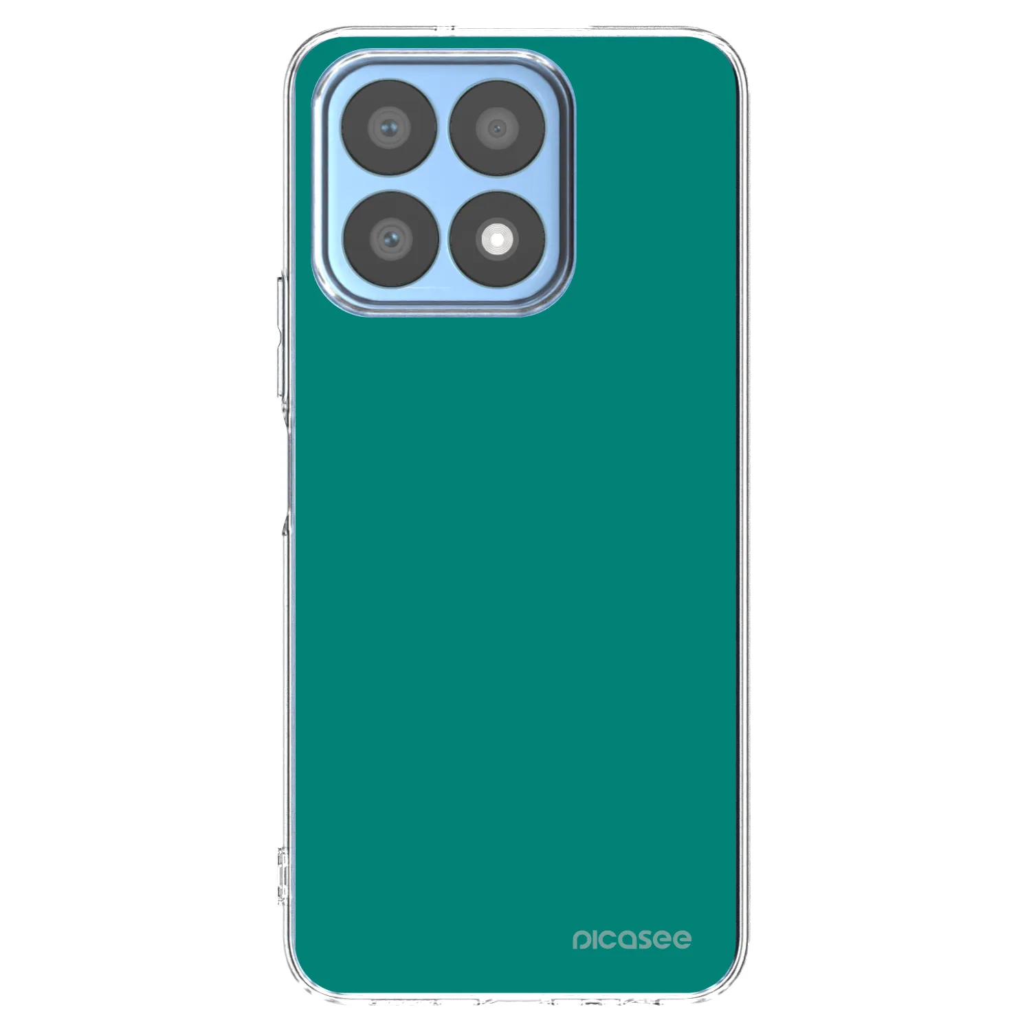 Picasee silikonowe przeźroczyste etui na Honor X8a - Emerald Mist