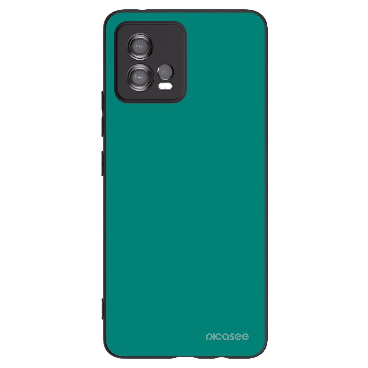 Picasee silikonowe czarne etui na Motorola Moto G72 - Emerald Mist