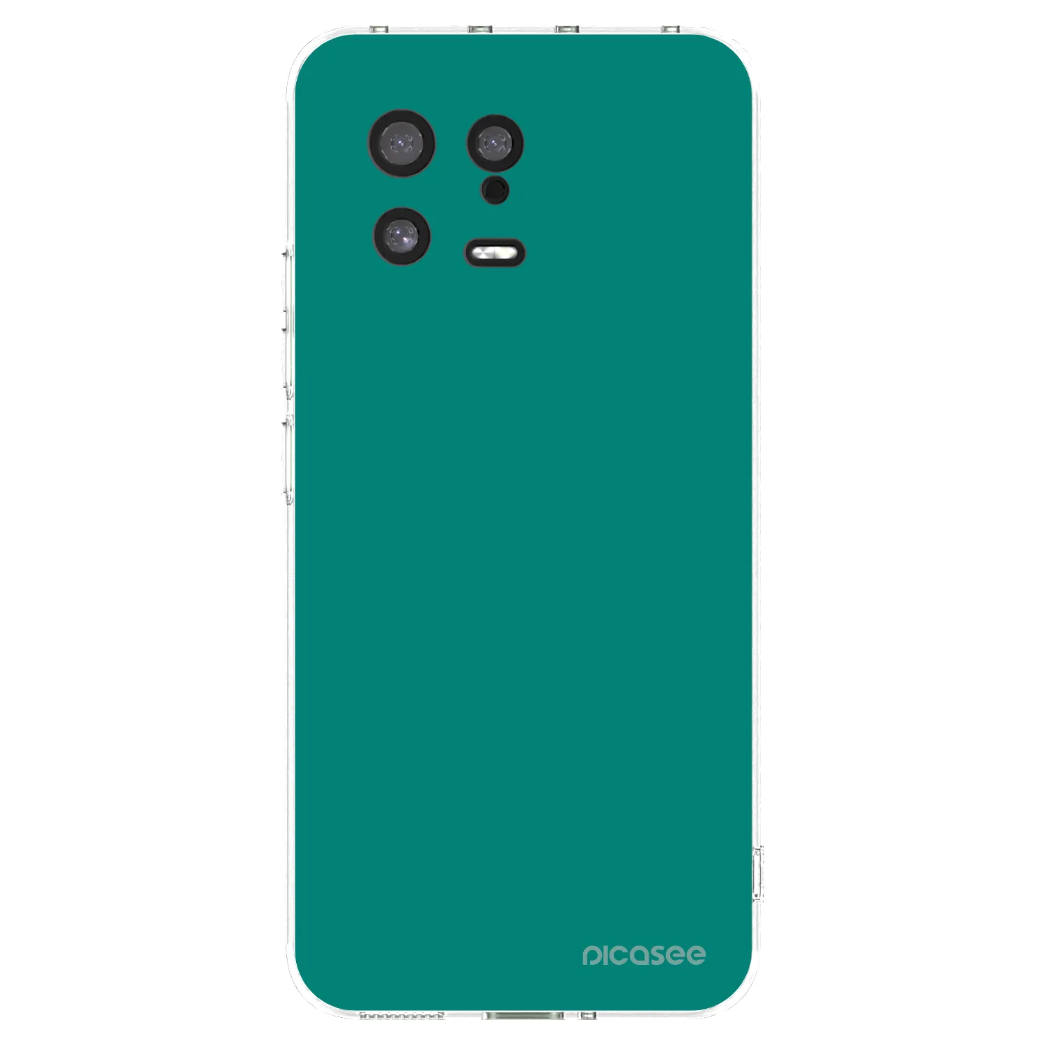 Picasee silikonowe przeźroczyste etui na Xiaomi 13 - Emerald Mist