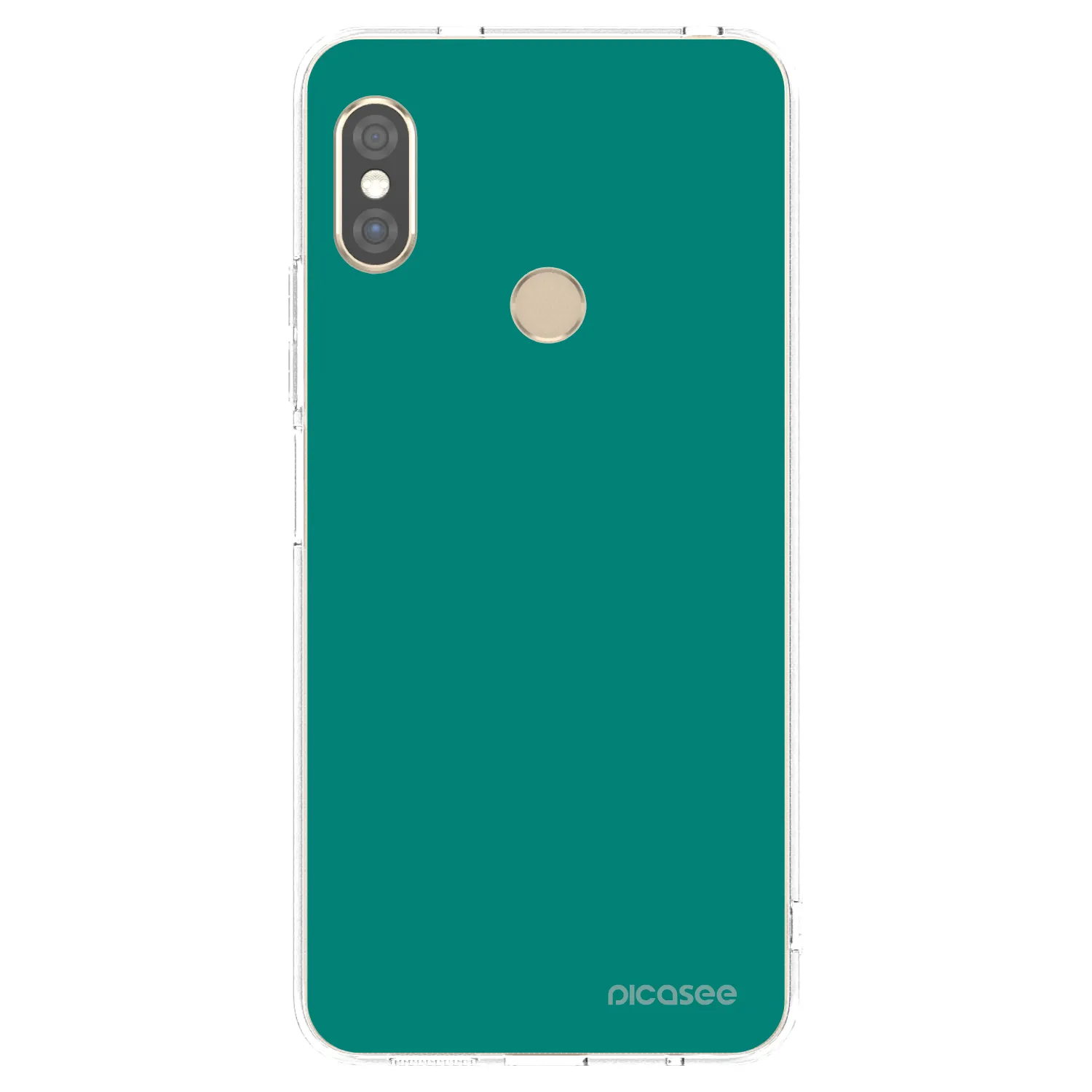 Picasee silikonowe przeźroczyste etui na Xiaomi Redmi Note 5 Global - Emerald Mist