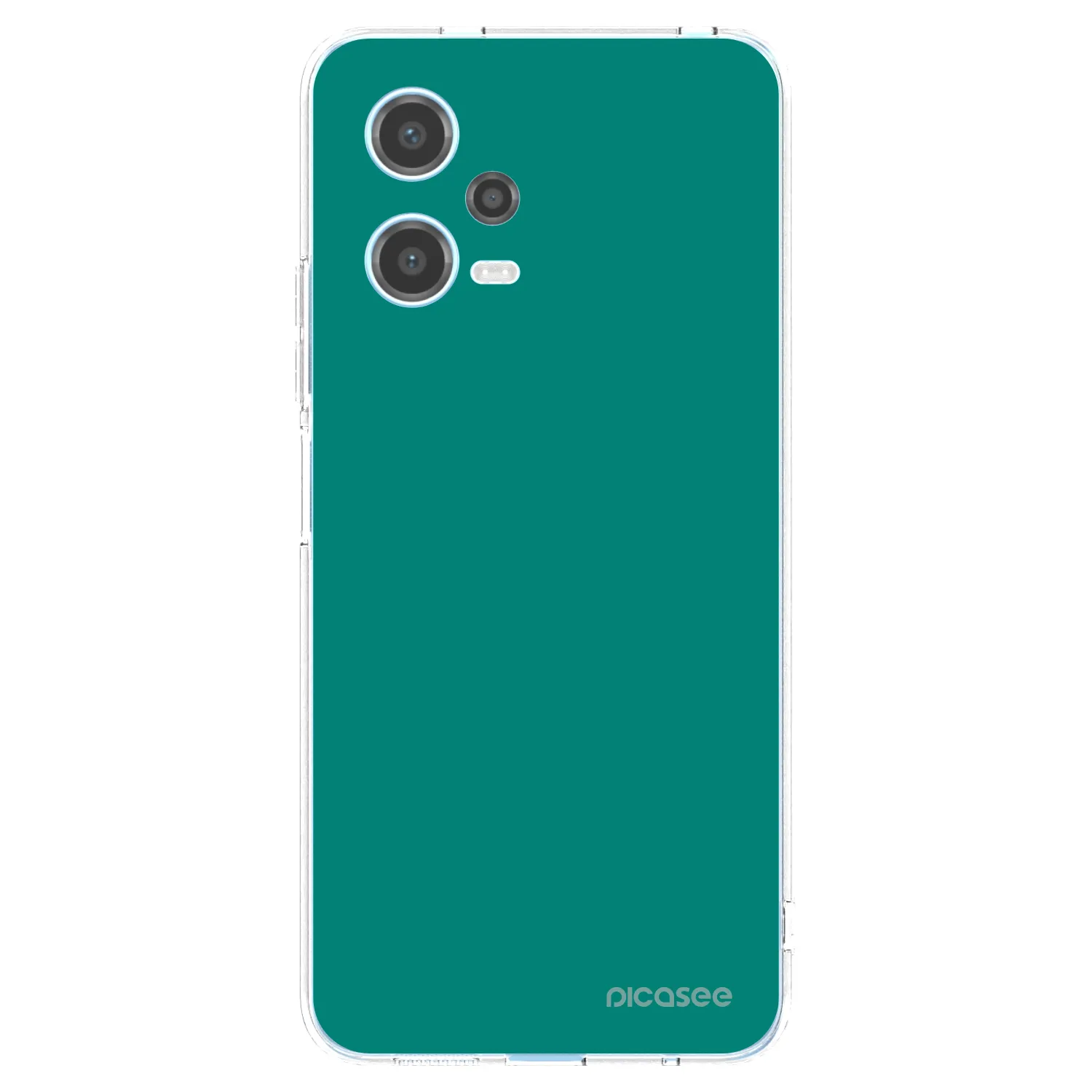 Picasee silikonowe przeźroczyste etui na Xiaomi Redmi Note 12 5G - Emerald Mist