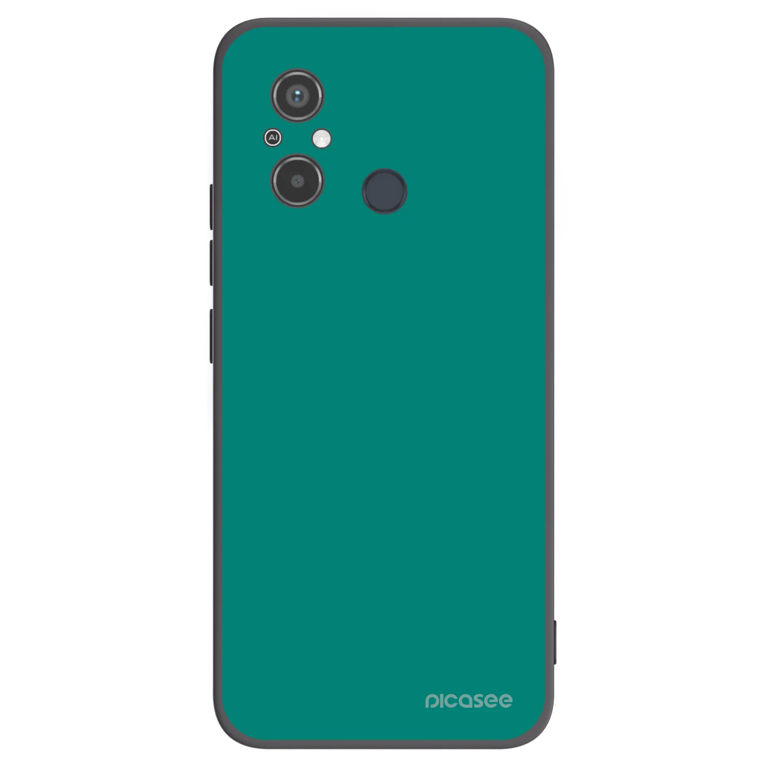 Picasee silikonowe czarne etui na Xiaomi Redmi 12C - Emerald Mist
