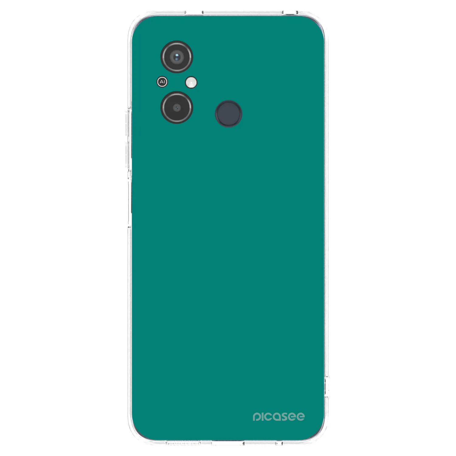 Picasee silikonowe przeźroczyste etui na Xiaomi Redmi 12C - Emerald Mist