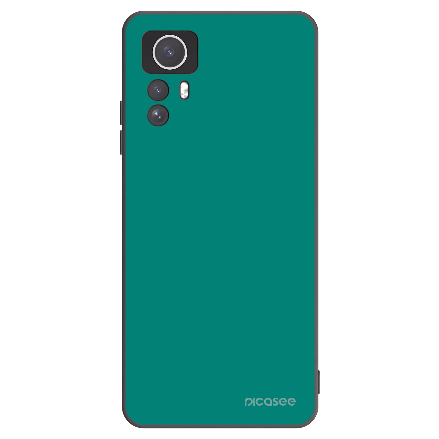 Picasee silikonowe czarne etui na Xiaomi Redmi Note 12S - Emerald Mist