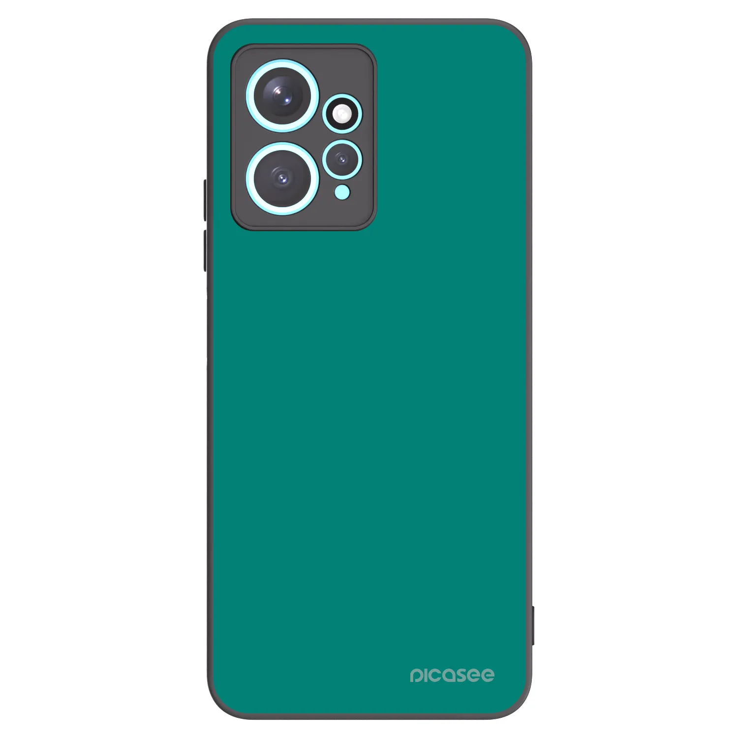 Picasee silikonowe czarne etui na Xiaomi Redmi Note 12 4G - Emerald Mist