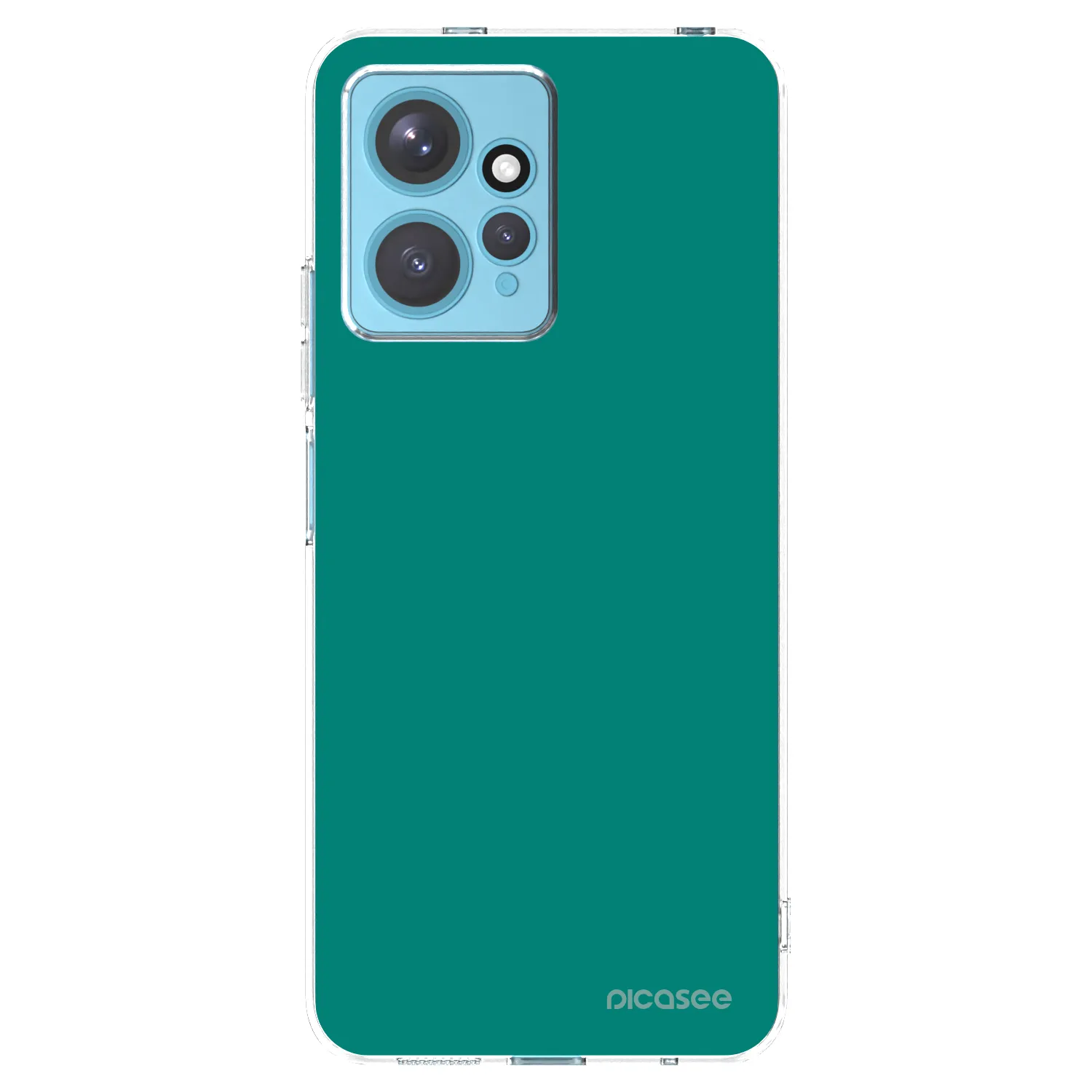 Picasee silikonowe przeźroczyste etui na Xiaomi Redmi Note 12 4G - Emerald Mist