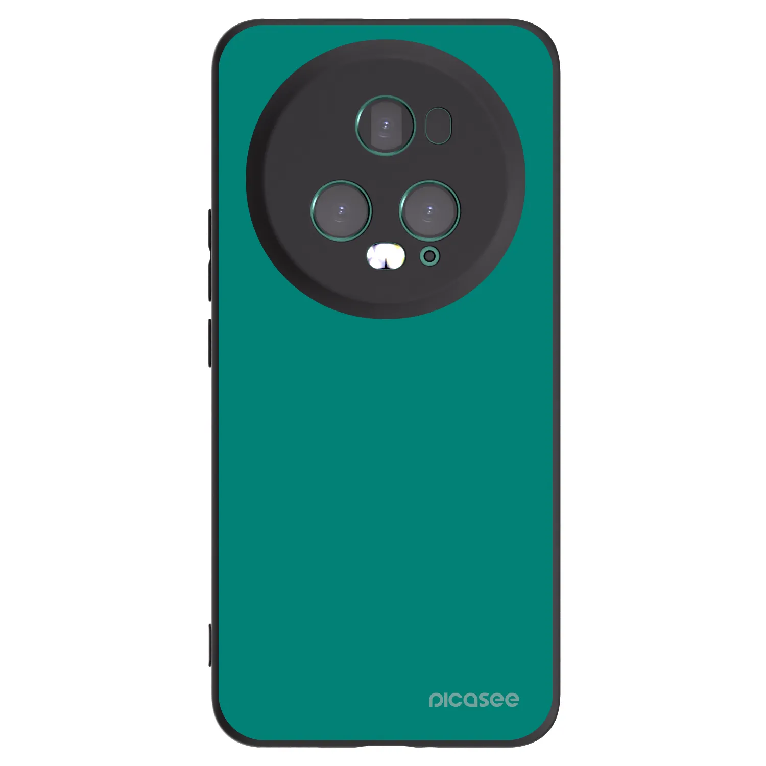 Picasee silikonowe czarne etui na Honor Magic5 Pro - Emerald Mist