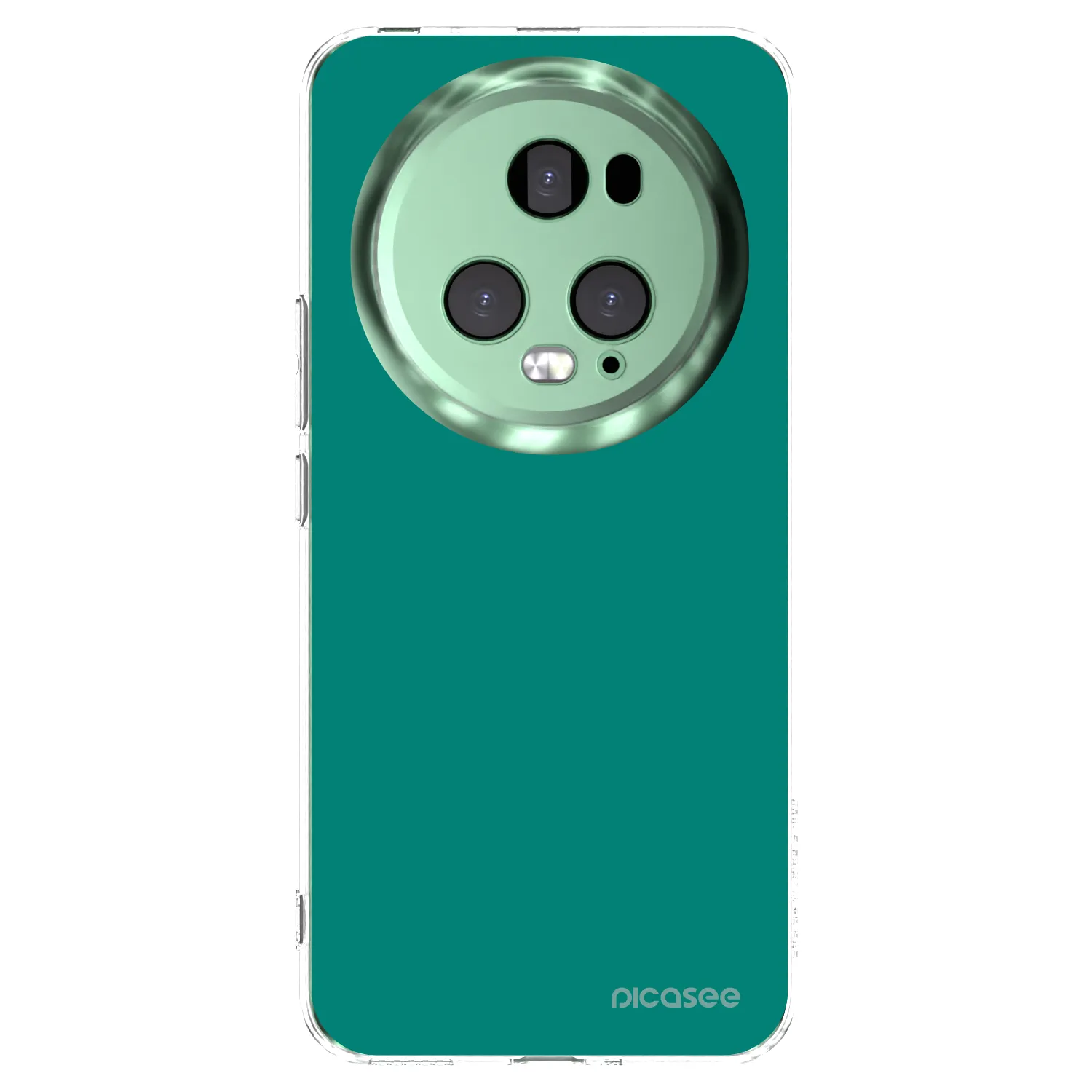 Picasee silikonowe przeźroczyste etui na Honor Magic5 Pro - Emerald Mist