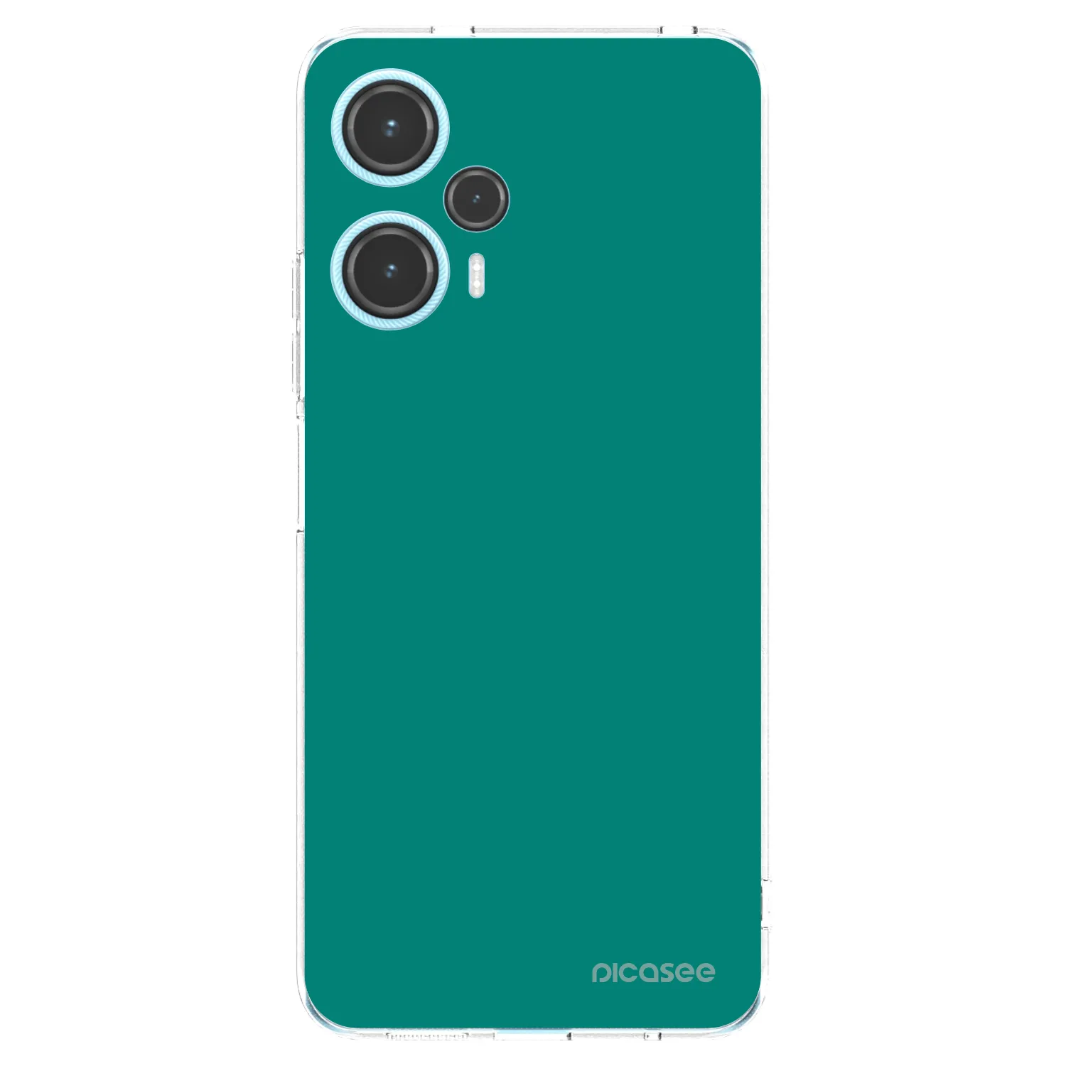 Picasee silikonowe przeźroczyste etui na Xiaomi Poco F5 - Emerald Mist