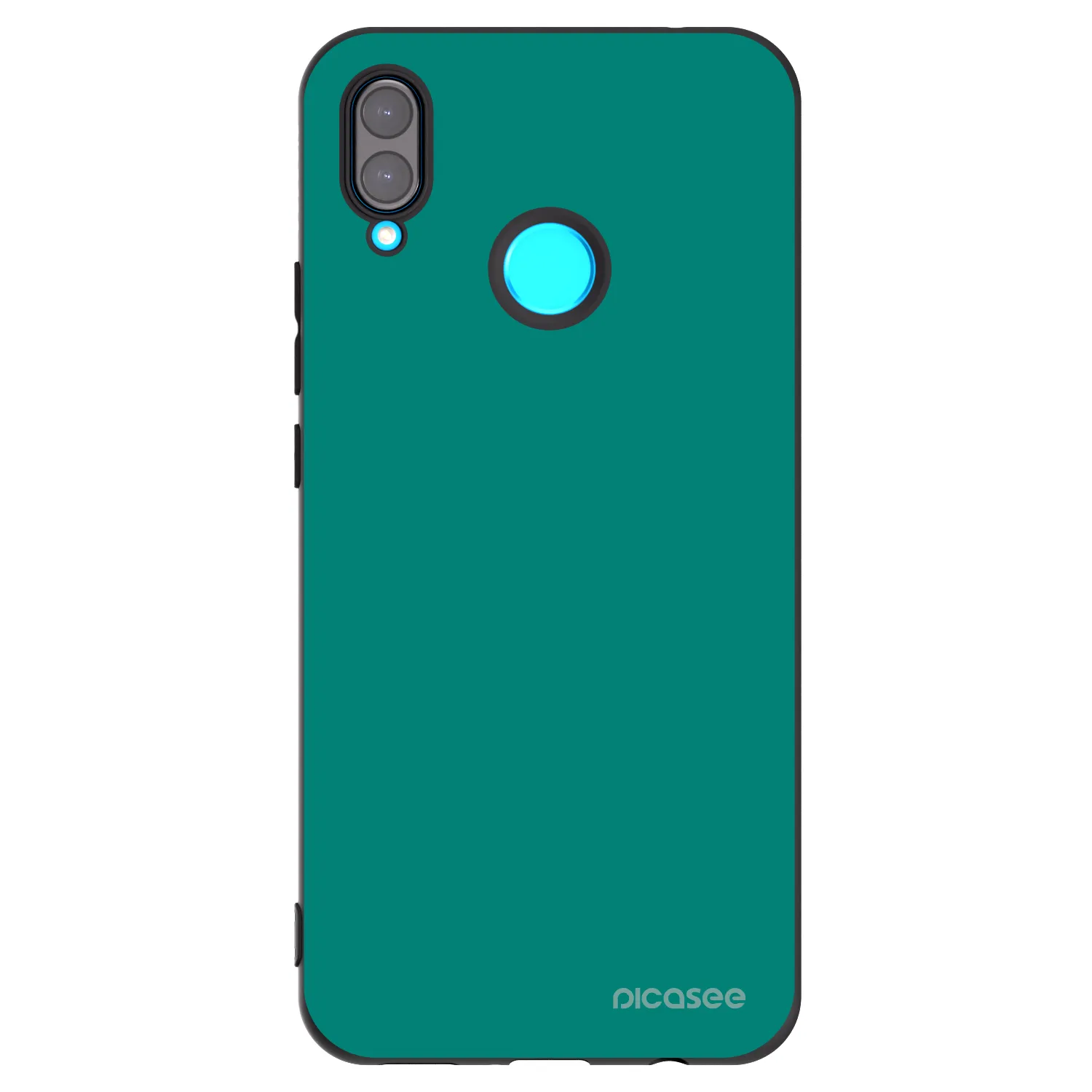 Picasee silikonowe czarne etui na Huawei Nova 3i - Emerald Mist