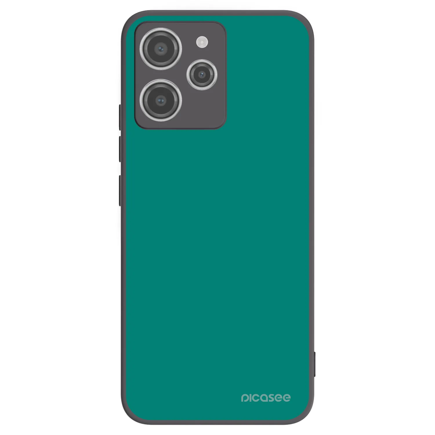 Picasee silikonowe czarne etui na Xiaomi Redmi 12 4G - Emerald Mist