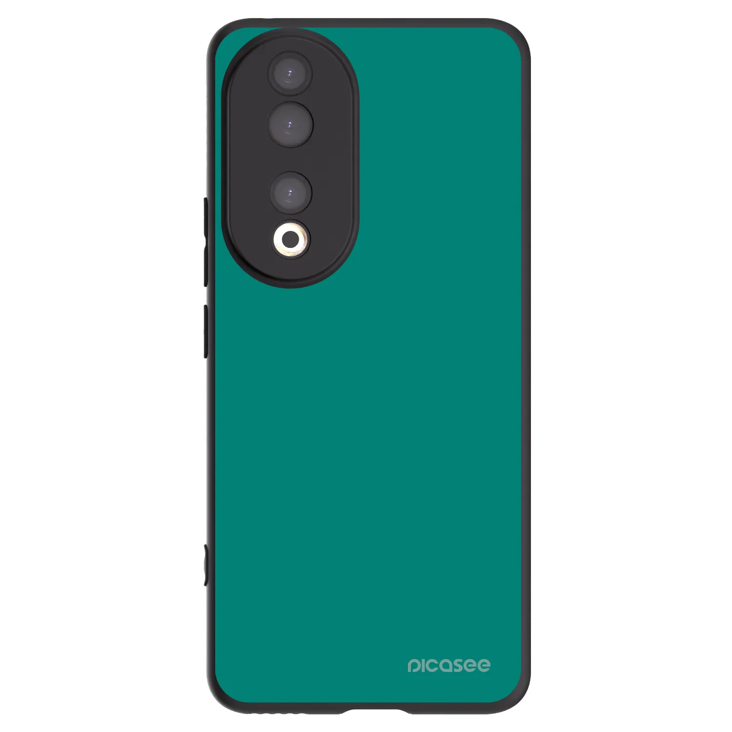 Picasee silikonowe czarne etui na Honor 90 5G - Emerald Mist