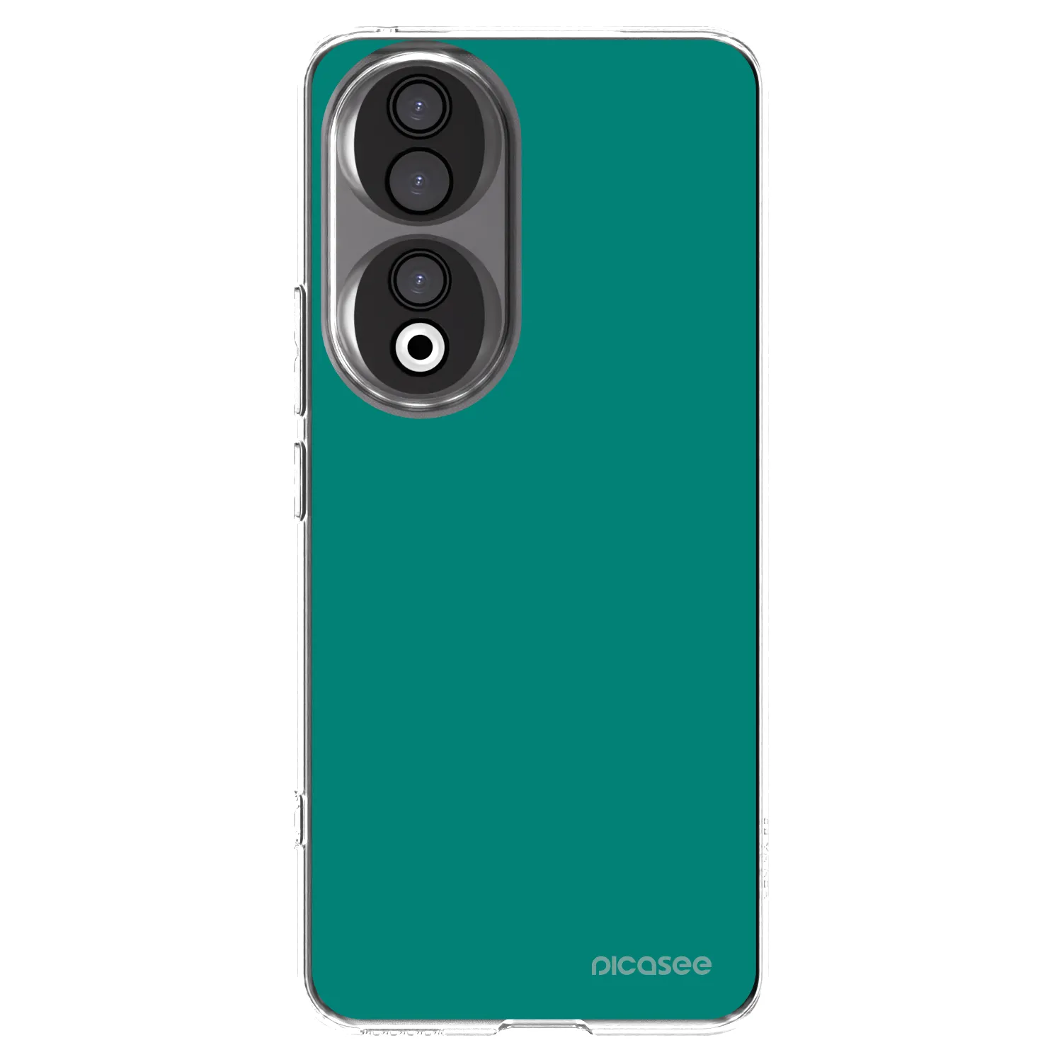 Picasee silikonowe przeźroczyste etui na Honor 90 5G - Emerald Mist