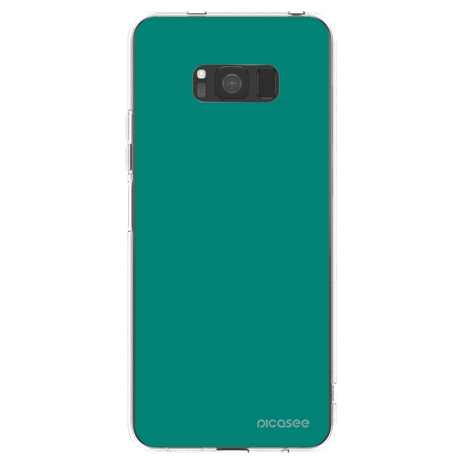 Picasee silikonowe przeźroczyste etui na Samsung Galaxy S8 G950F - Emerald Mist
