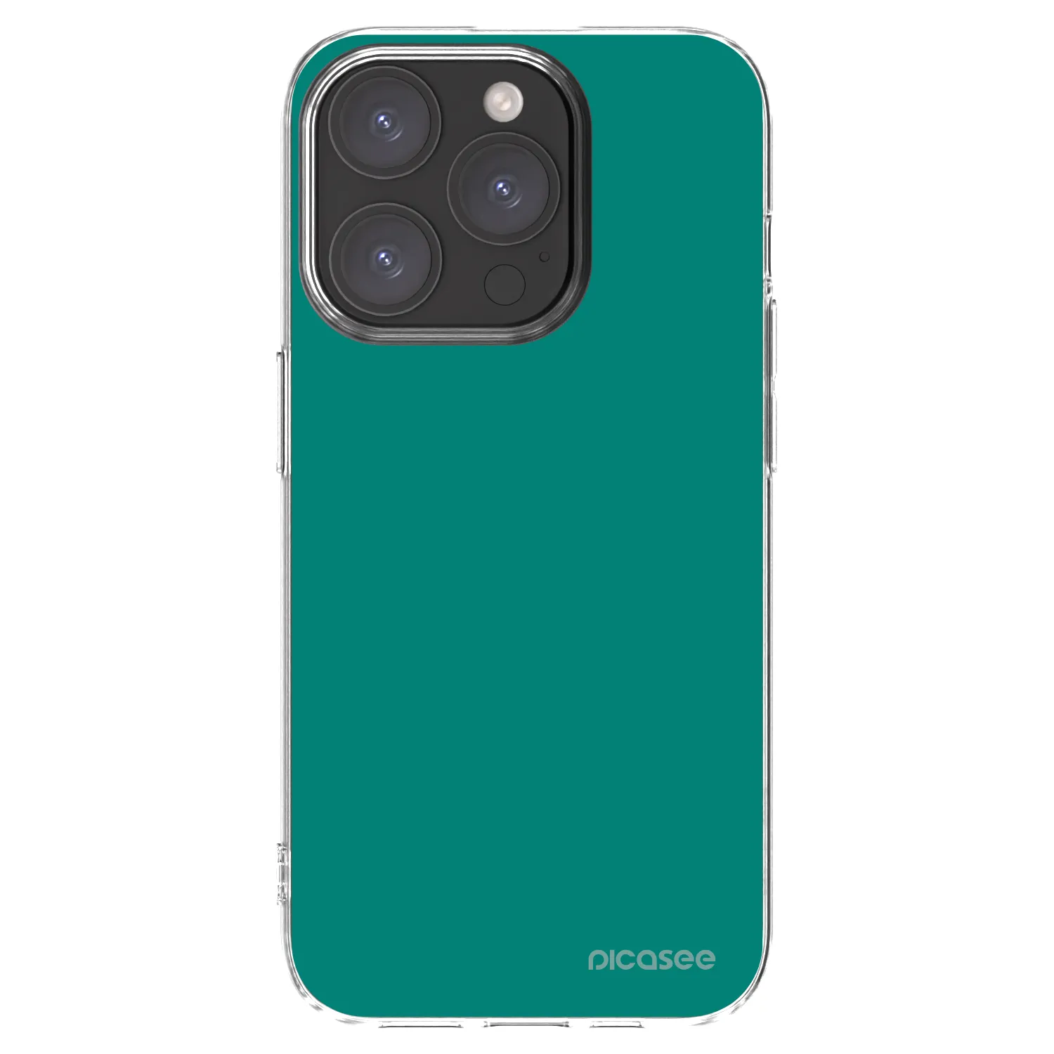 Picasee silikonowe przeźroczyste etui na Apple iPhone 15 Pro - Emerald Mist