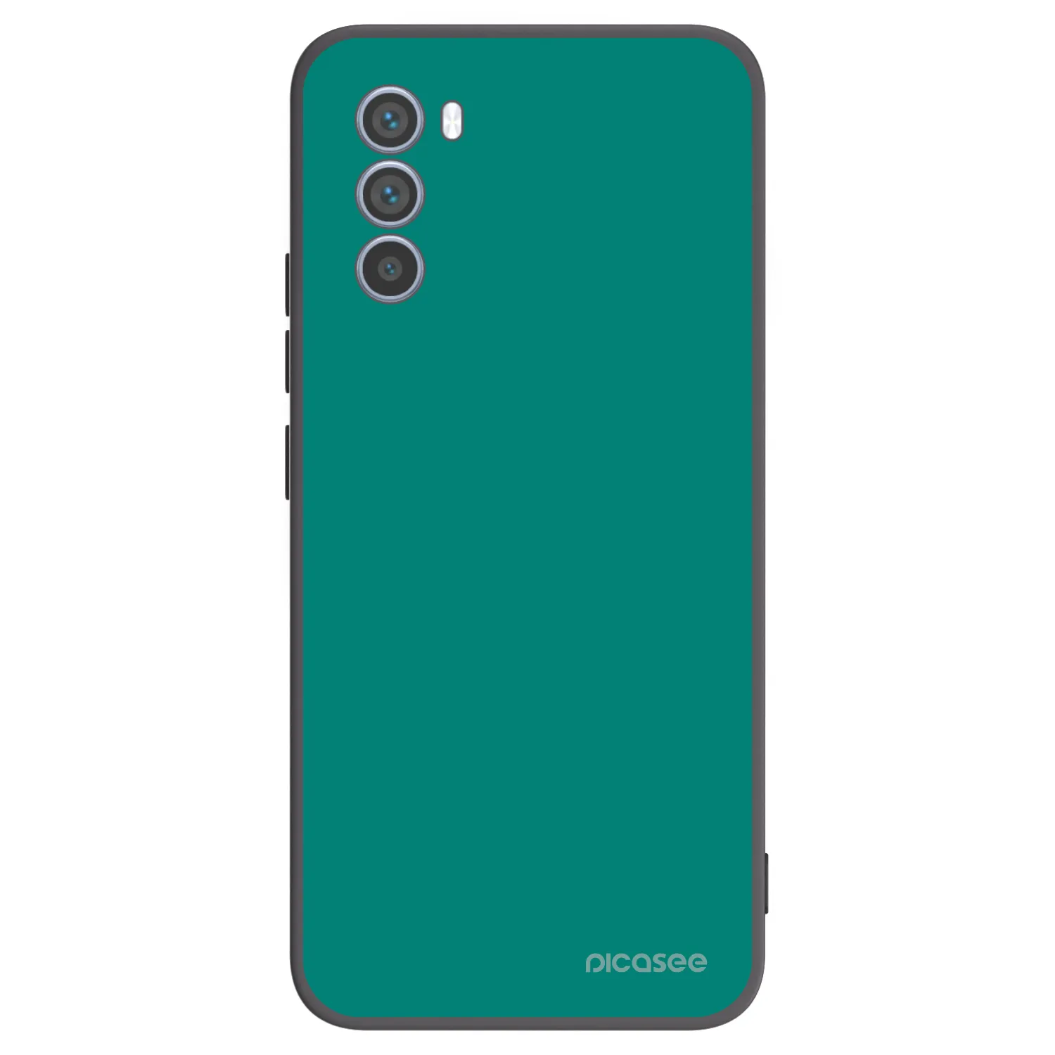 Picasee silikonowe czarne etui na Motorola Moto G62 - Emerald Mist