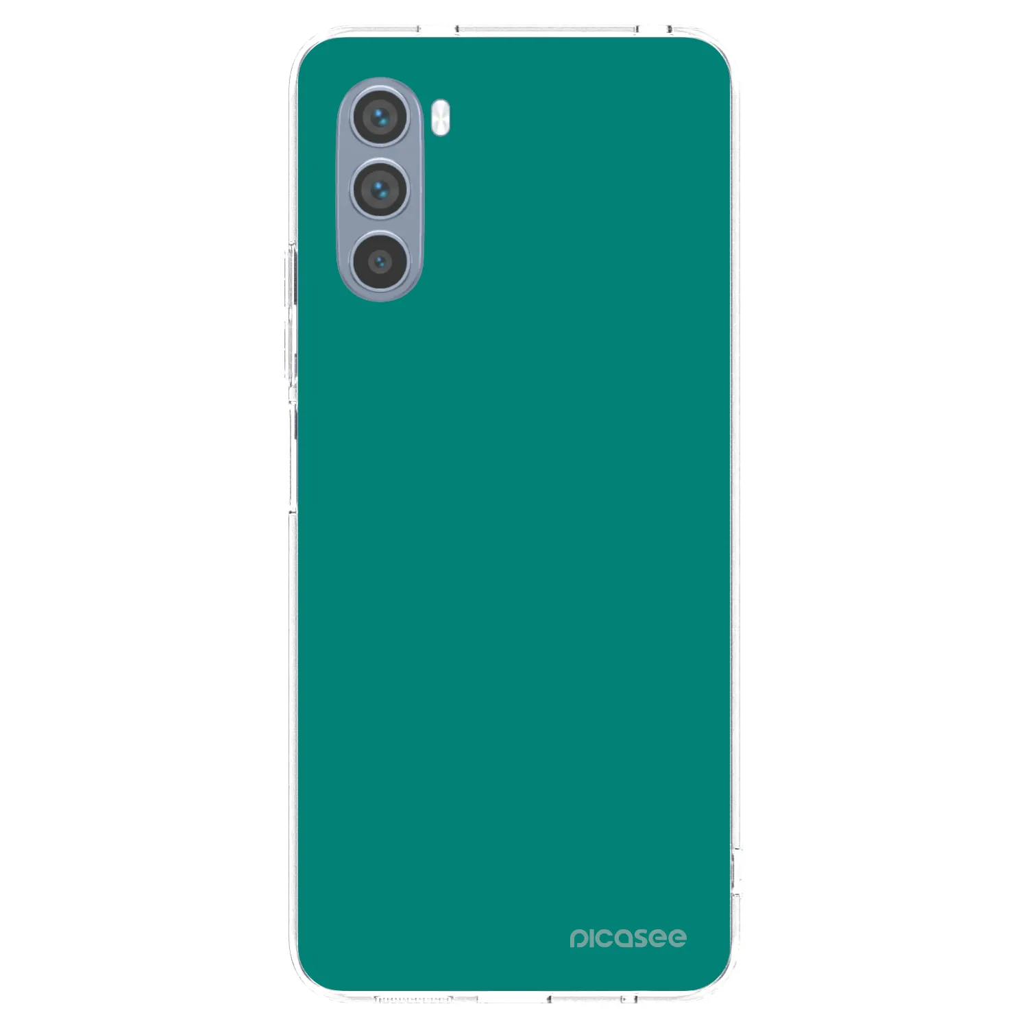 Picasee silikonowe przeźroczyste etui na Motorola Moto G62 - Emerald Mist