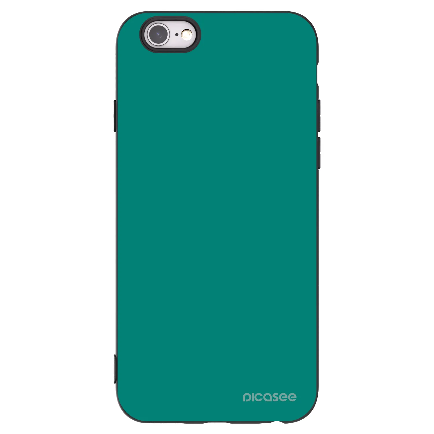 Picasee silikonowe czarne etui na Apple iPhone 6/6S - Emerald Mist