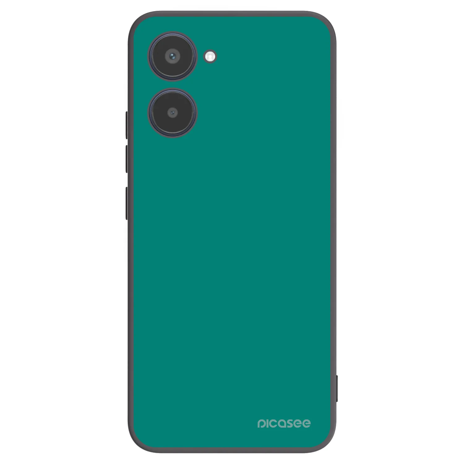 Picasee silikonowe czarne etui na Realme 10 4G - Emerald Mist