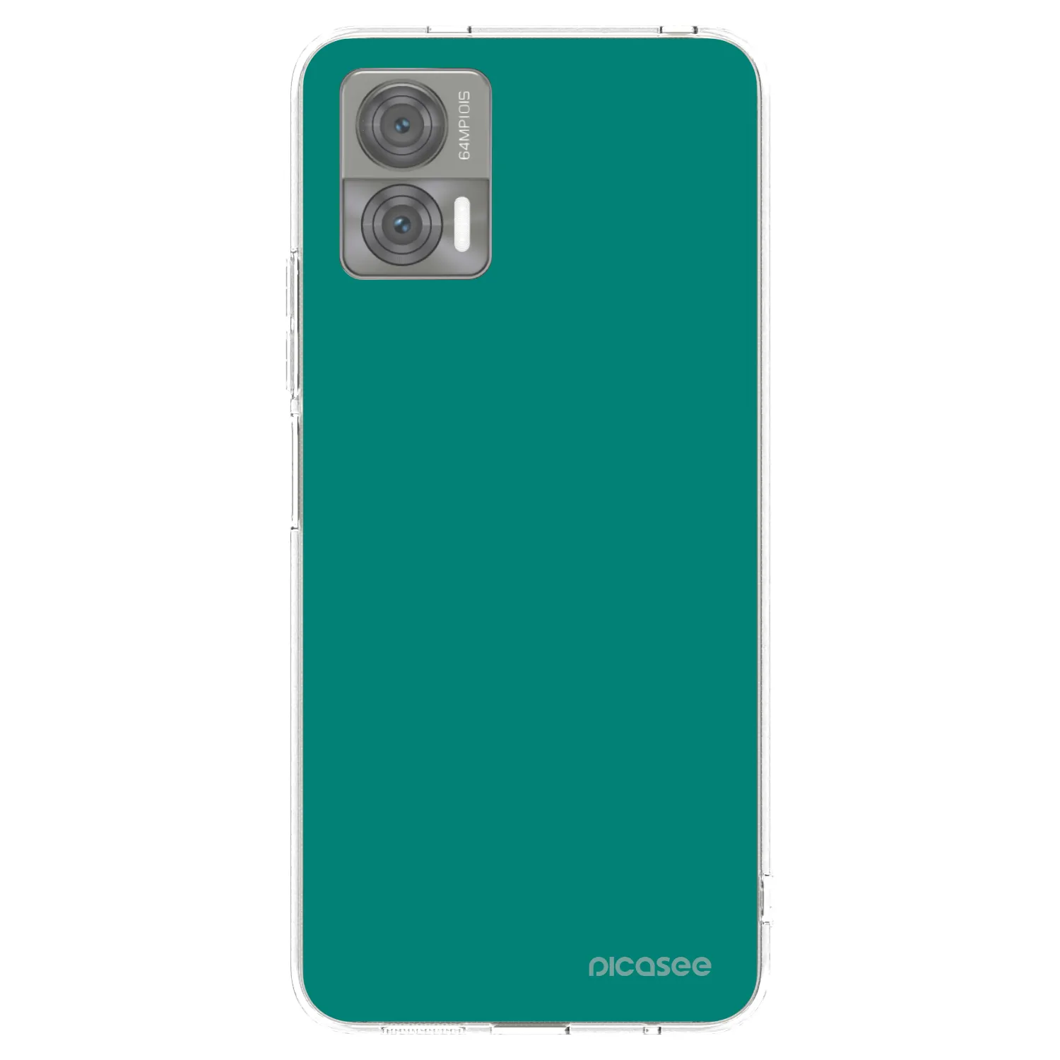 Picasee silikonowe przeźroczyste etui na Motorola Edge 30 Neo - Emerald Mist