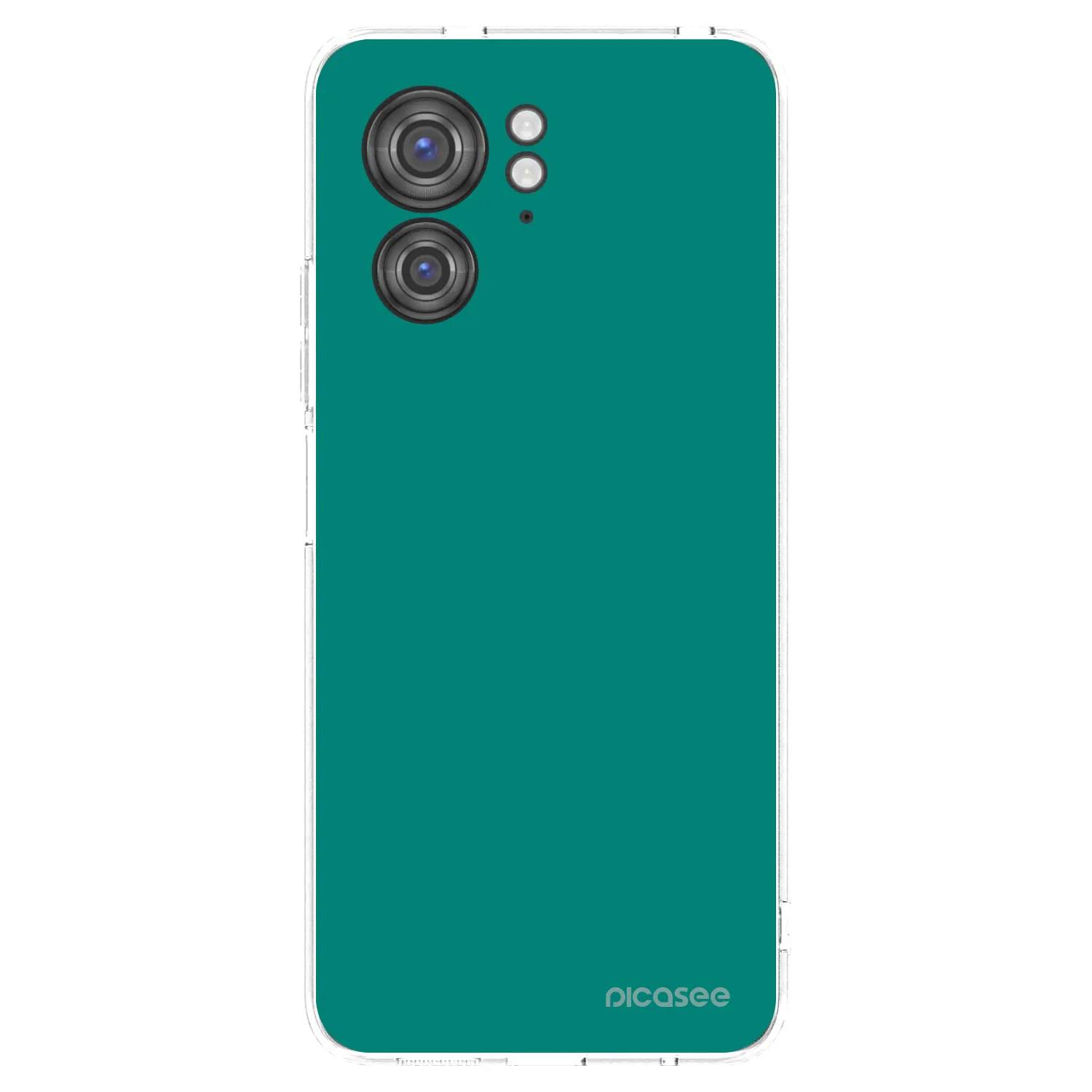 Picasee silikonowe przeźroczyste etui na Motorola Edge 40 - Emerald Mist