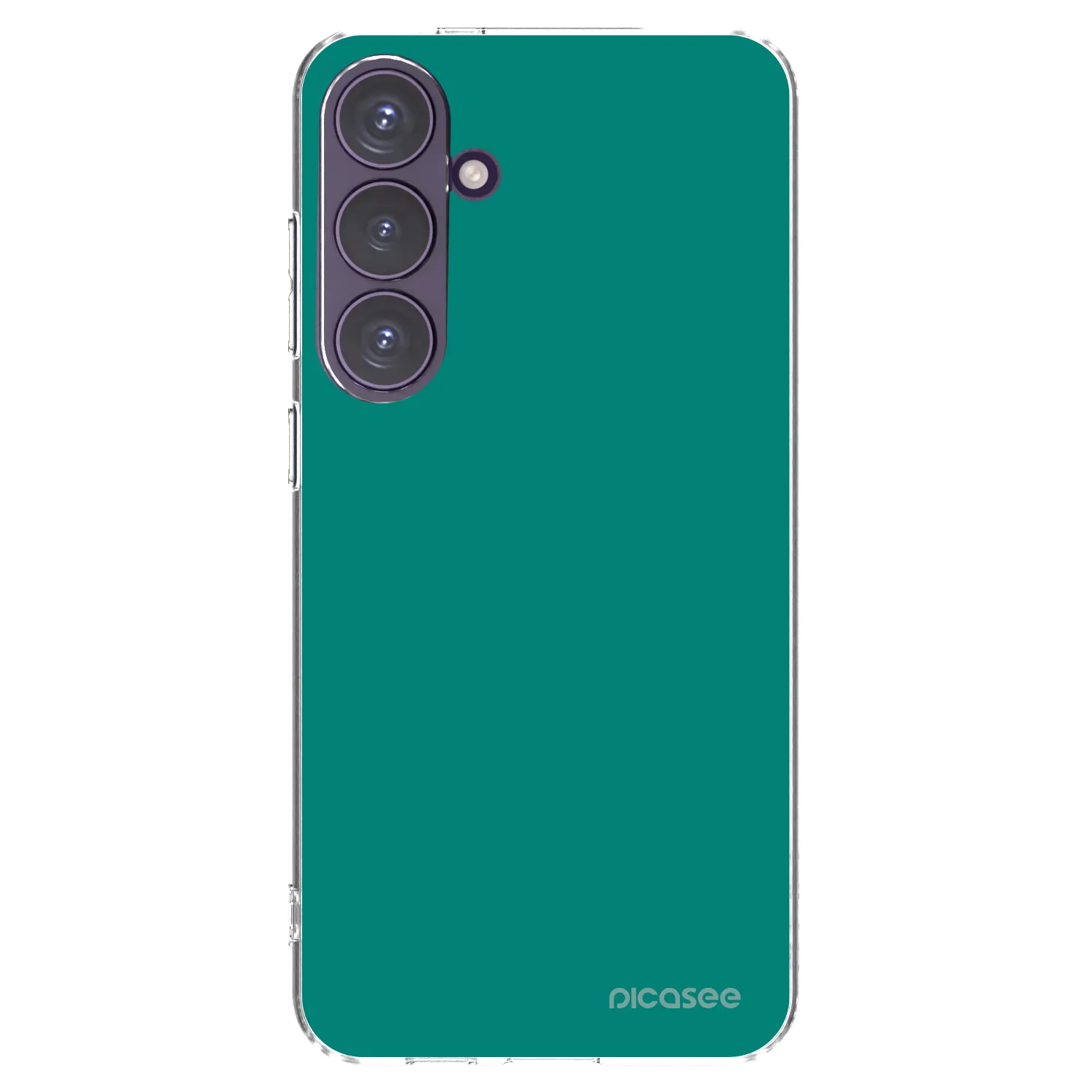 Picasee silikonowe przeźroczyste etui na Samsung Galaxy S24+ S926B 5G - Emerald Mist