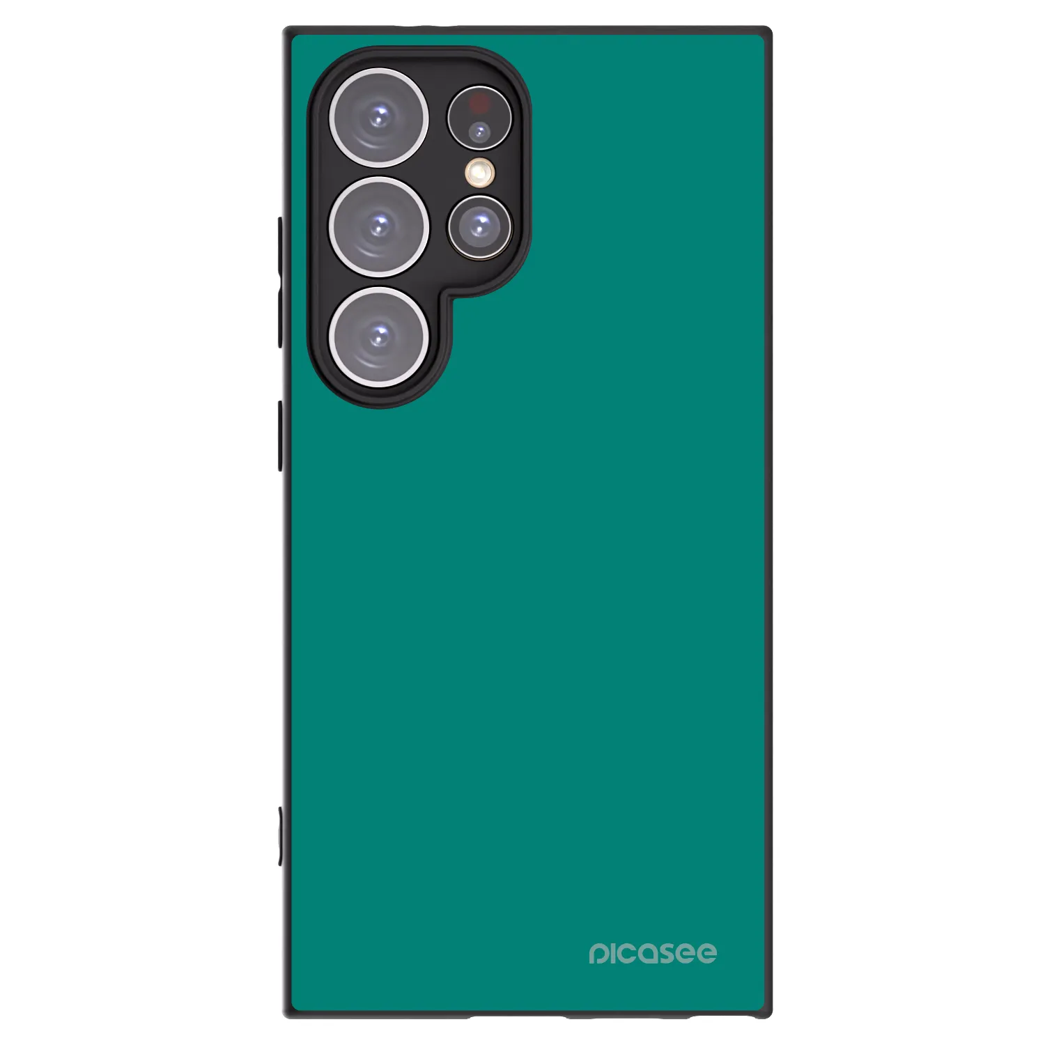 Picasee silikonowe czarne etui na Samsung Galaxy S24 Ultra S928B 5G - Emerald Mist