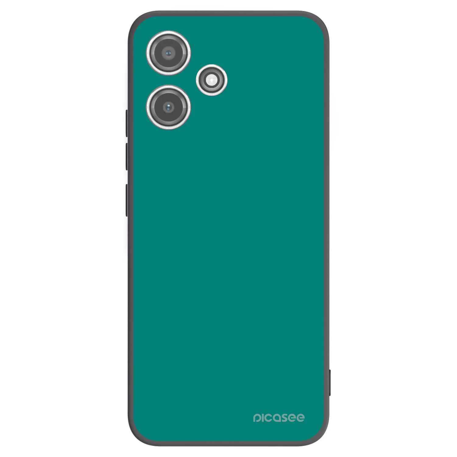 Picasee silikonowe czarne etui na Xiaomi Redmi 12 5G - Emerald Mist