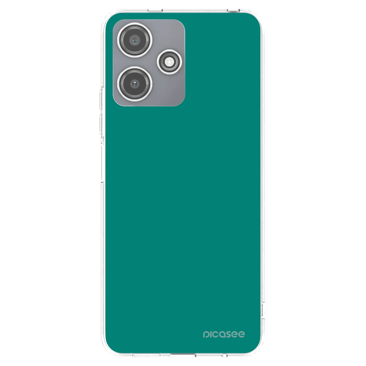Picasee silikonowe przeźroczyste etui na Xiaomi Redmi 12 5G - Emerald Mist