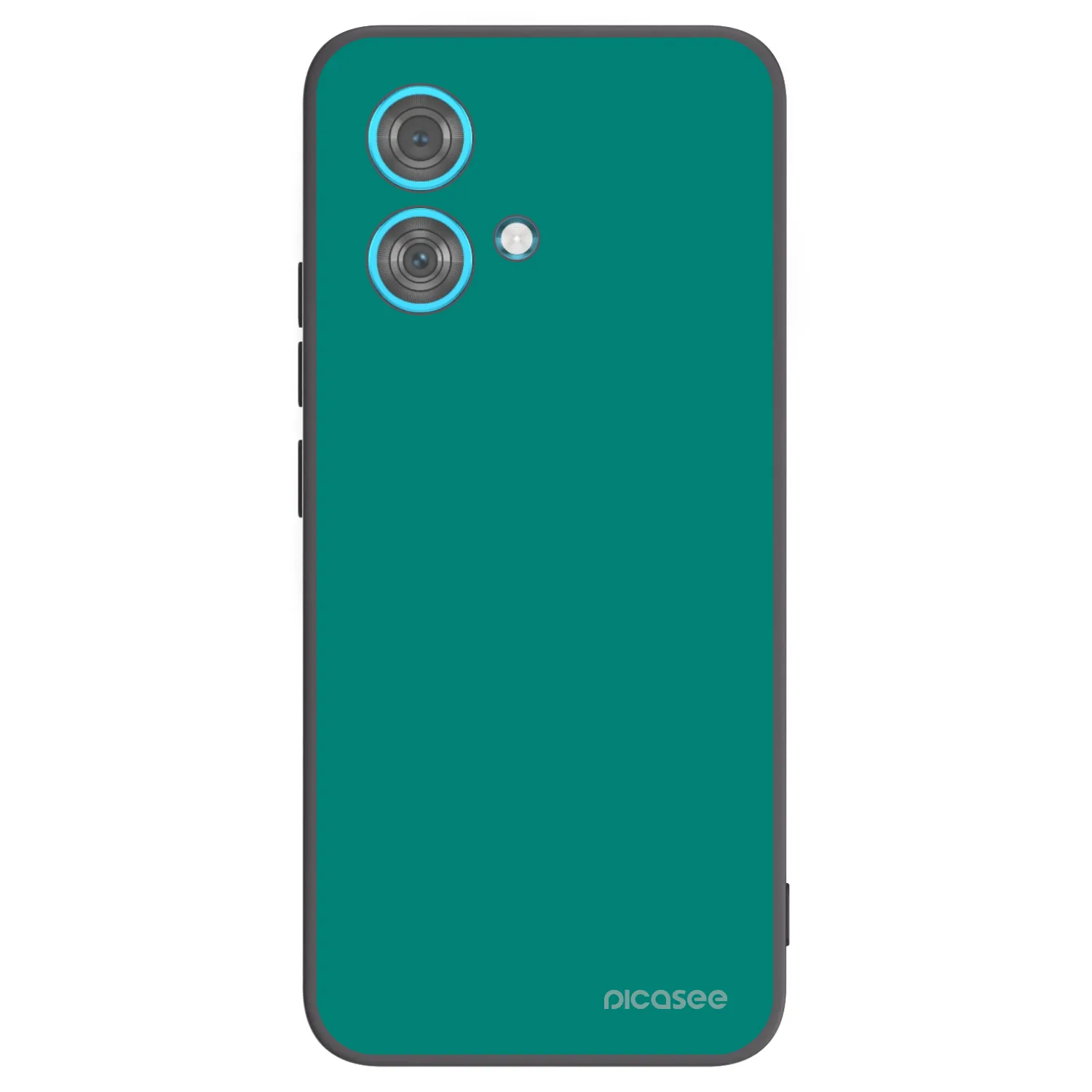 Picasee silikonowe czarne etui na Motorola Edge 40 Neo - Emerald Mist