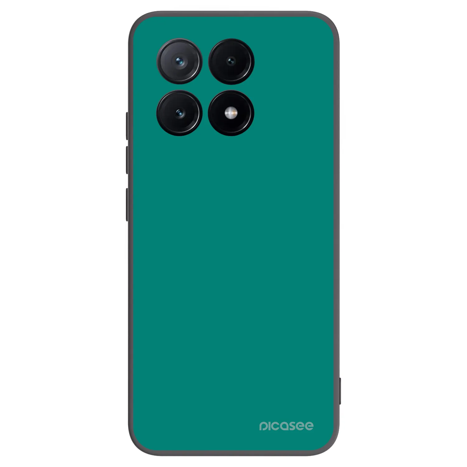 Picasee silikonowe czarne etui na Xiaomi Poco X6 Pro - Emerald Mist