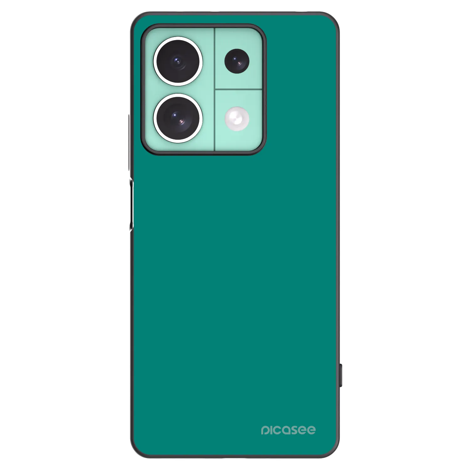 Picasee silikonowe czarne etui na Xiaomi Redmi Note 13 5G - Emerald Mist