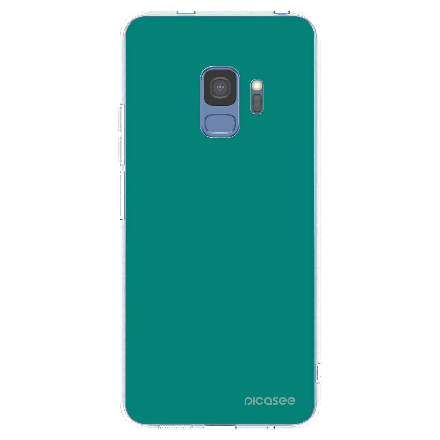Picasee silikonowe przeźroczyste etui na Samsung Galaxy S9 G960F - Emerald Mist