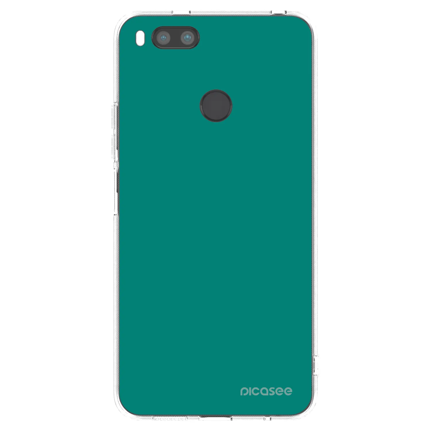 Picasee silikonowe przeźroczyste etui na Xiaomi Mi A1 Global - Emerald Mist