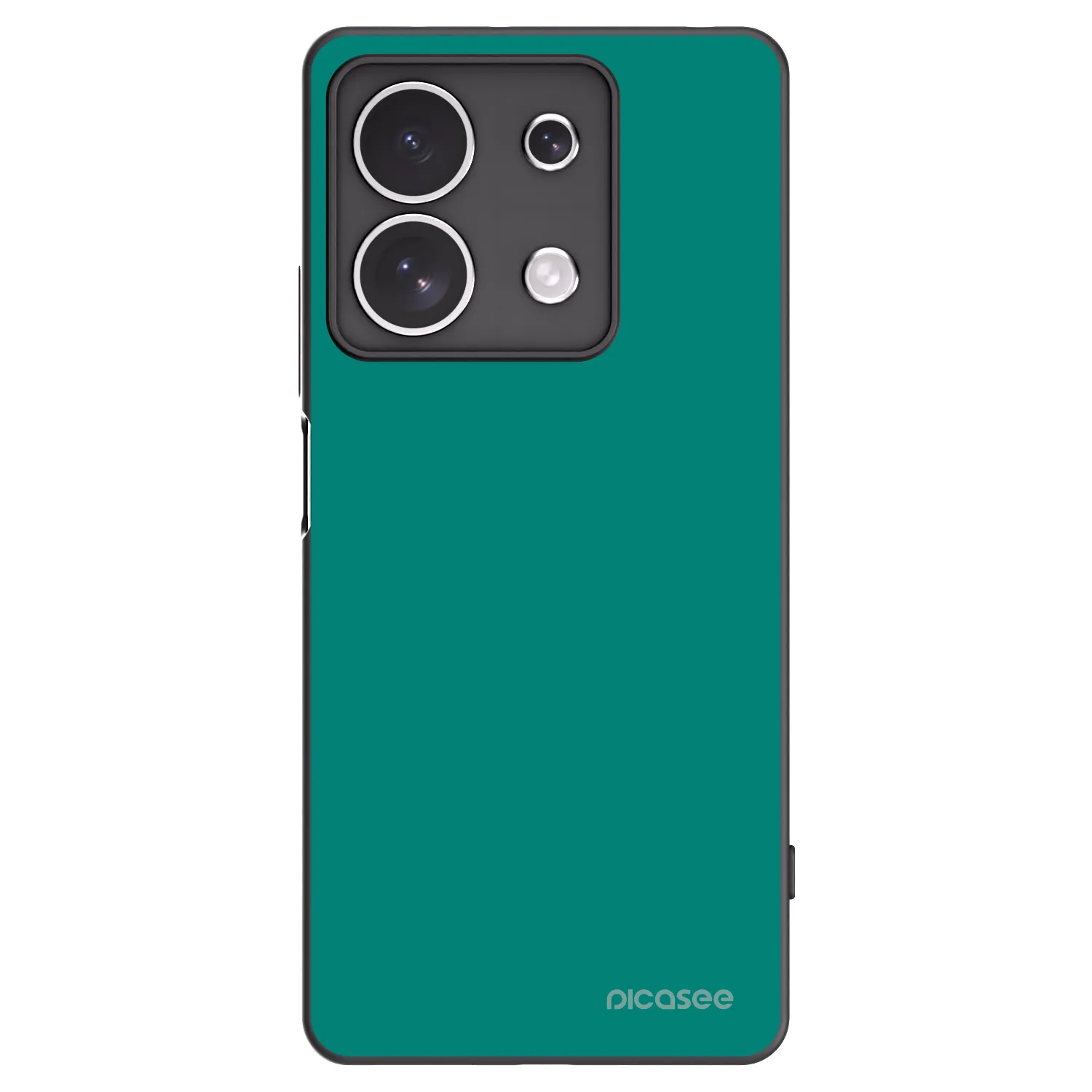 Picasee silikonowe czarne etui na Xiaomi Redmi Note 13 4G - Emerald Mist