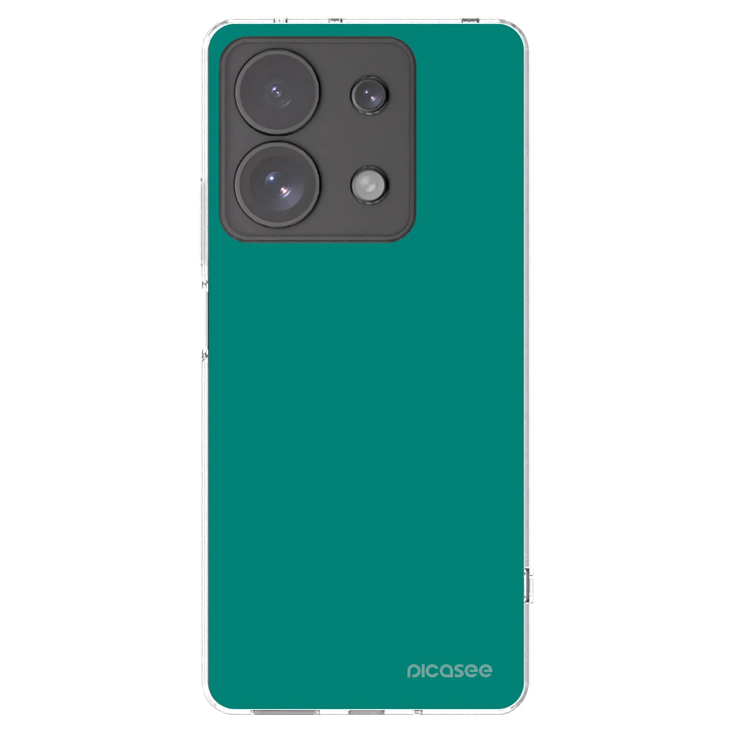 Picasee silikonowe przeźroczyste etui na Xiaomi Redmi Note 13 Pro 4G - Emerald Mist
