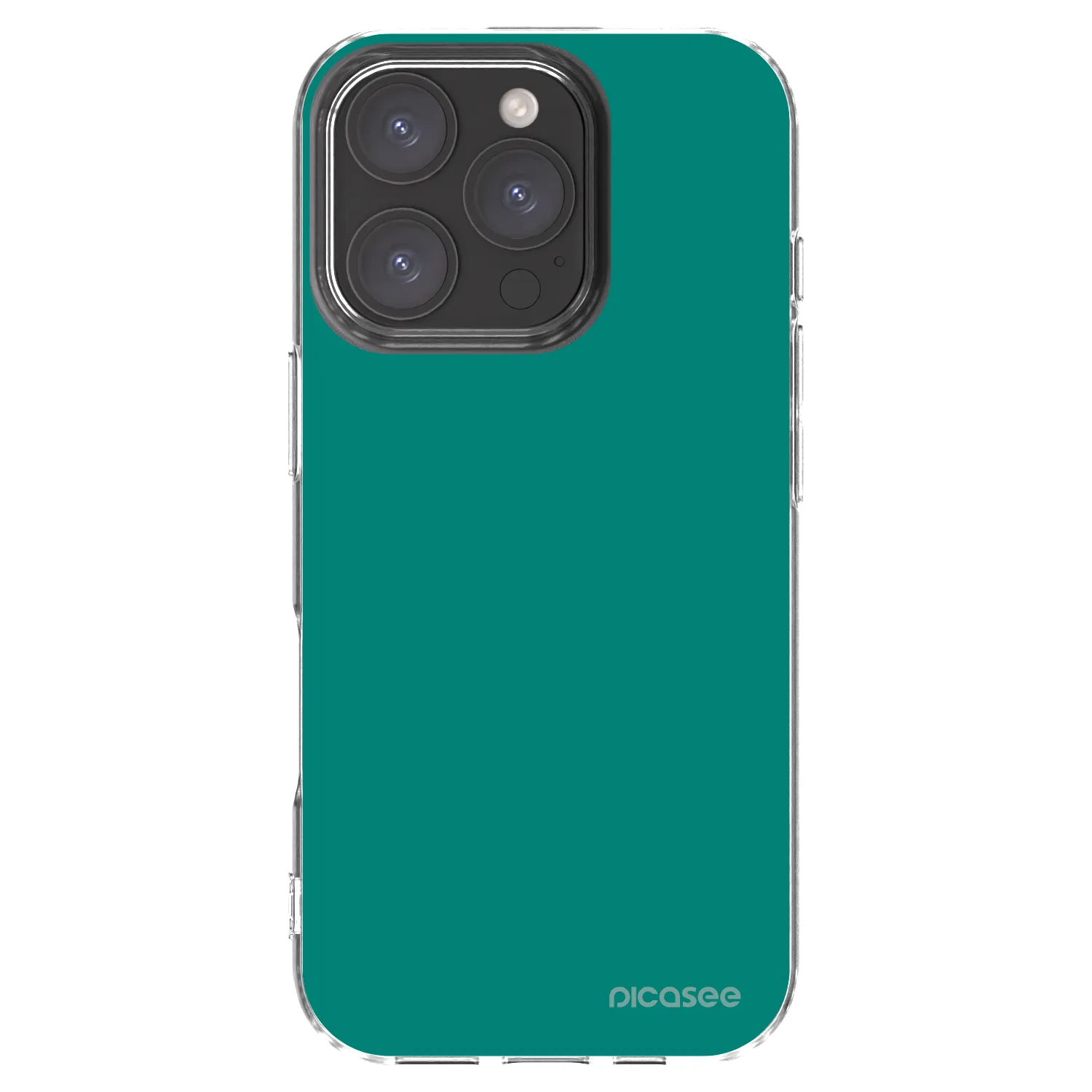Picasee silikonowe przeźroczyste etui na Apple iPhone 16 Pro - Emerald Mist