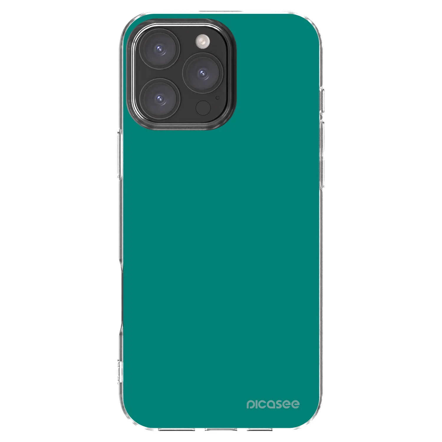 Picasee silikonowe przeźroczyste etui na Apple iPhone 16 Pro Max - Emerald Mist