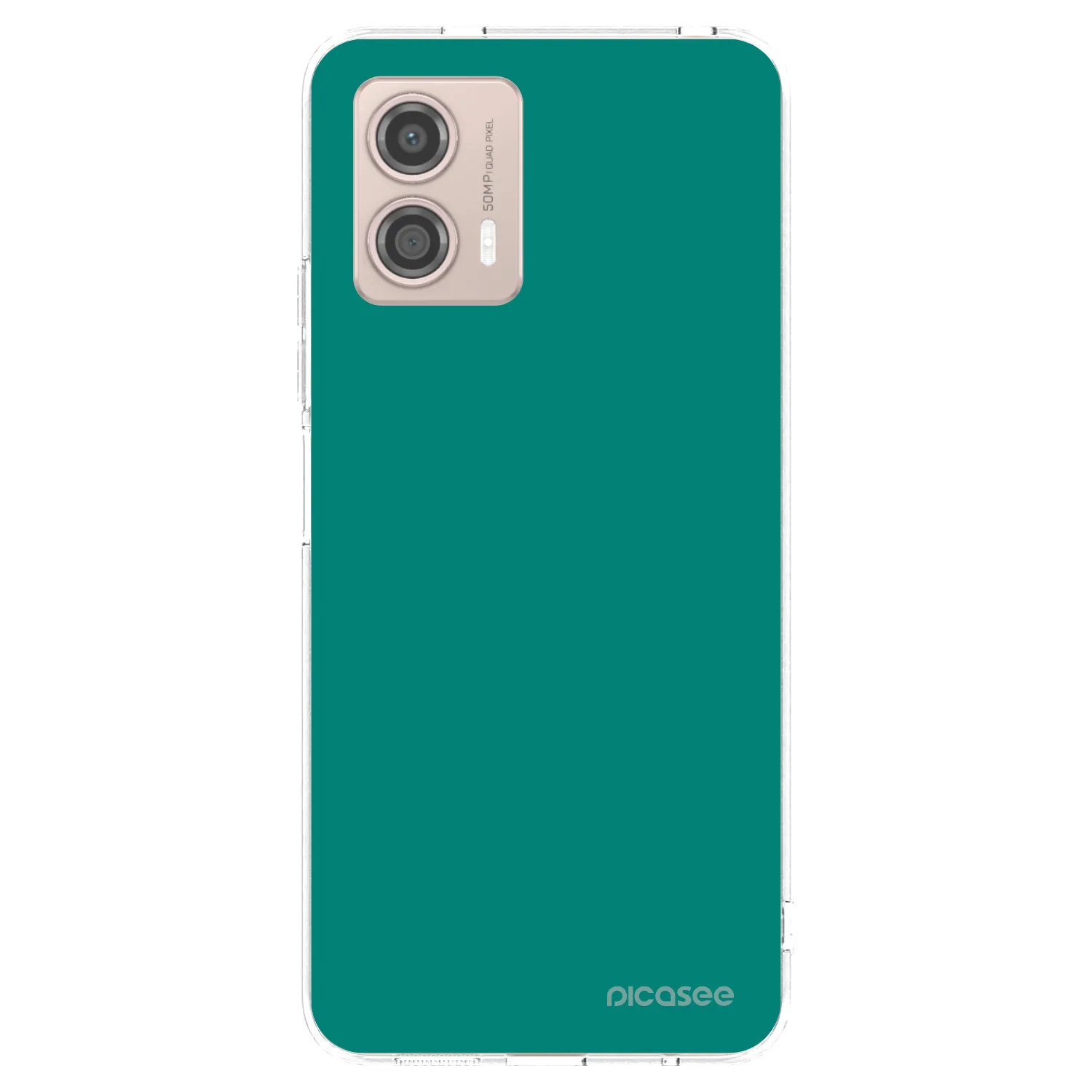 Picasee silikonowe przeźroczyste etui na Motorola Moto G53 5G - Emerald Mist