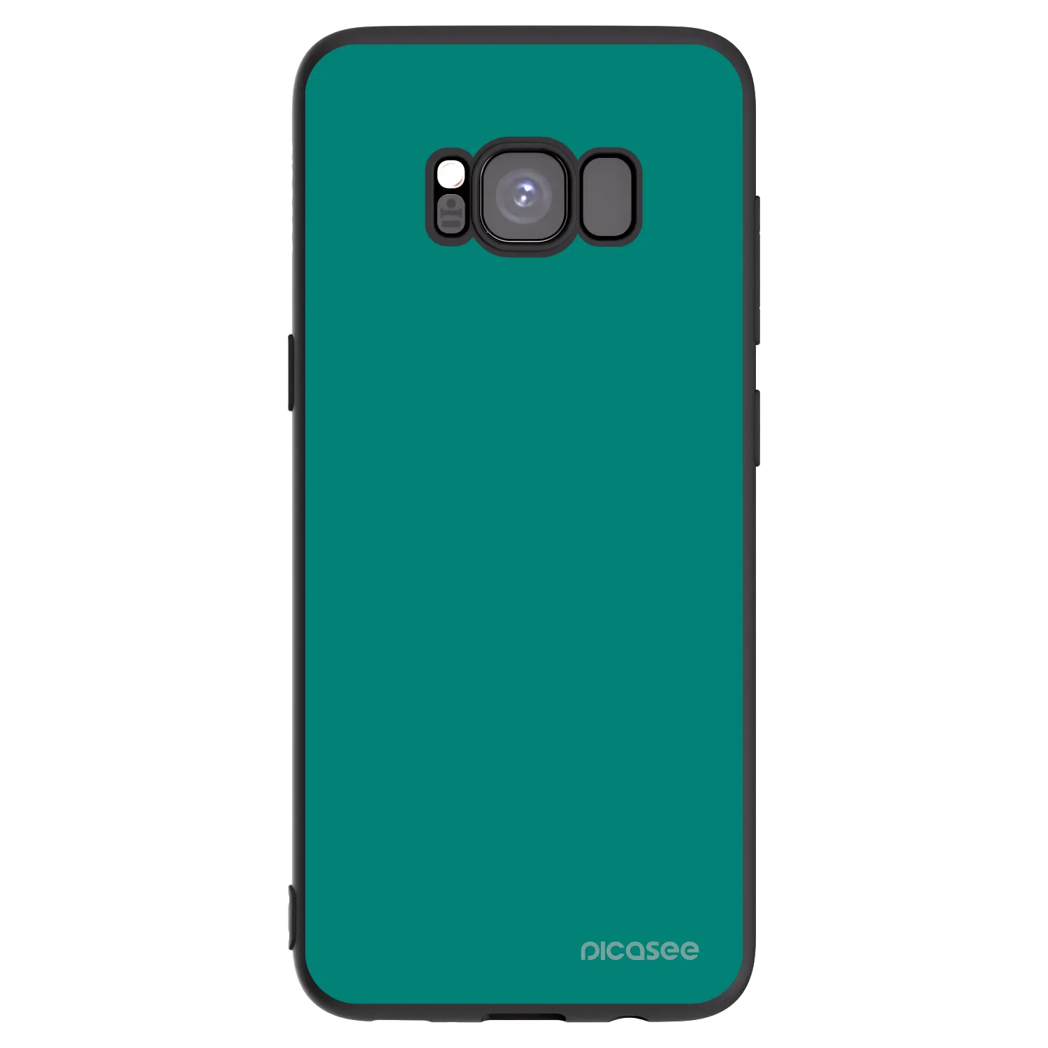 Picasee silikonowe czarne etui na Samsung Galaxy S8 G950F - Emerald Mist
