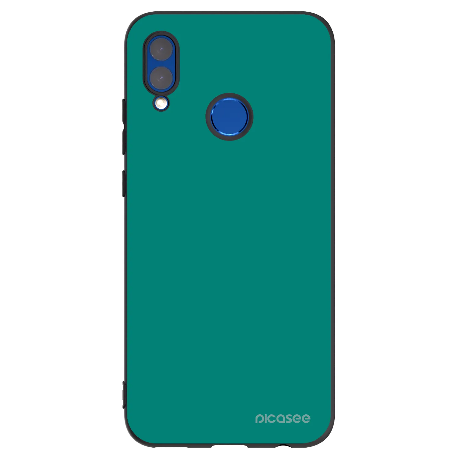 Picasee silikonowe czarne etui na Honor 10 Lite - Emerald Mist