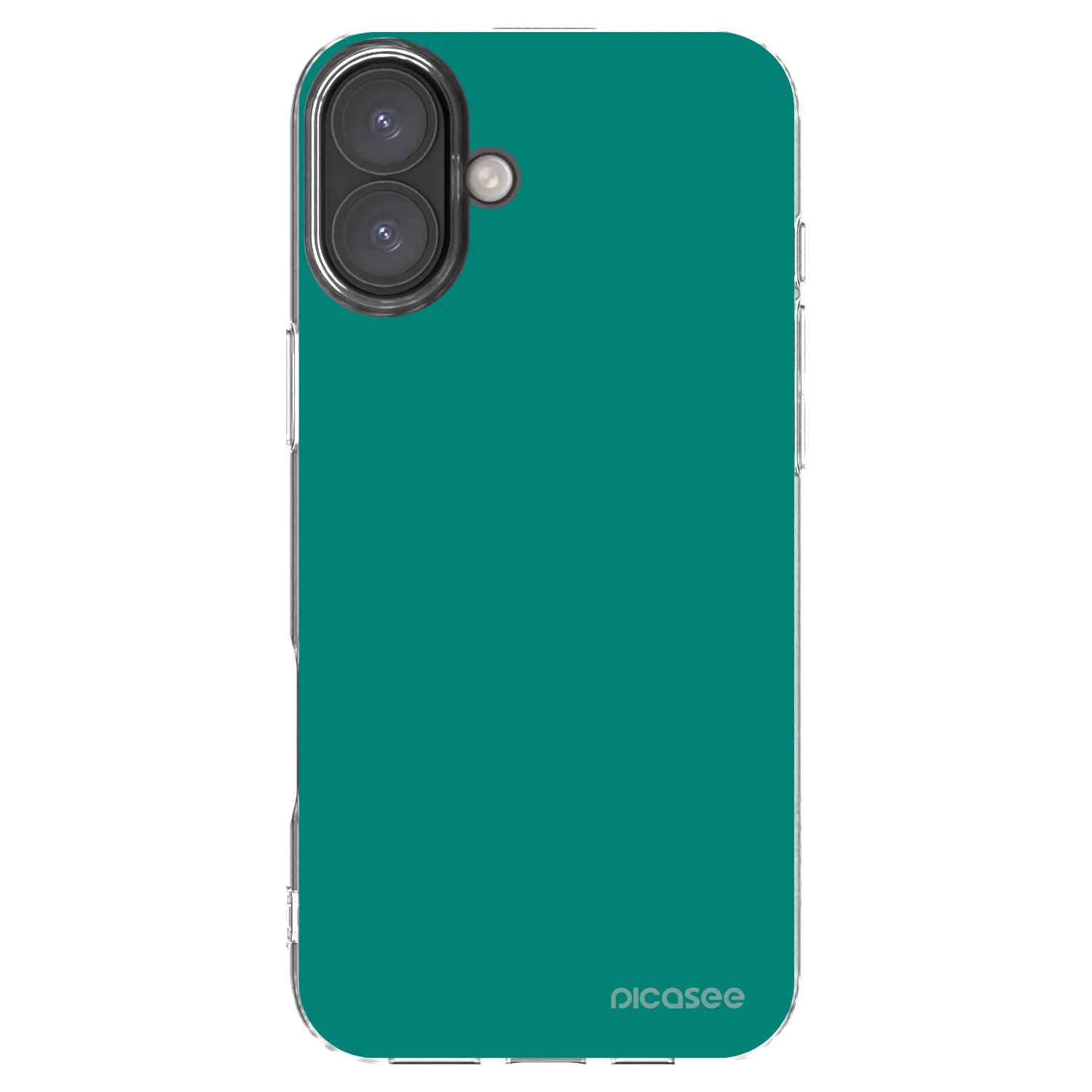 Picasee silikonowe przeźroczyste etui na Apple iPhone 16 Plus - Emerald Mist